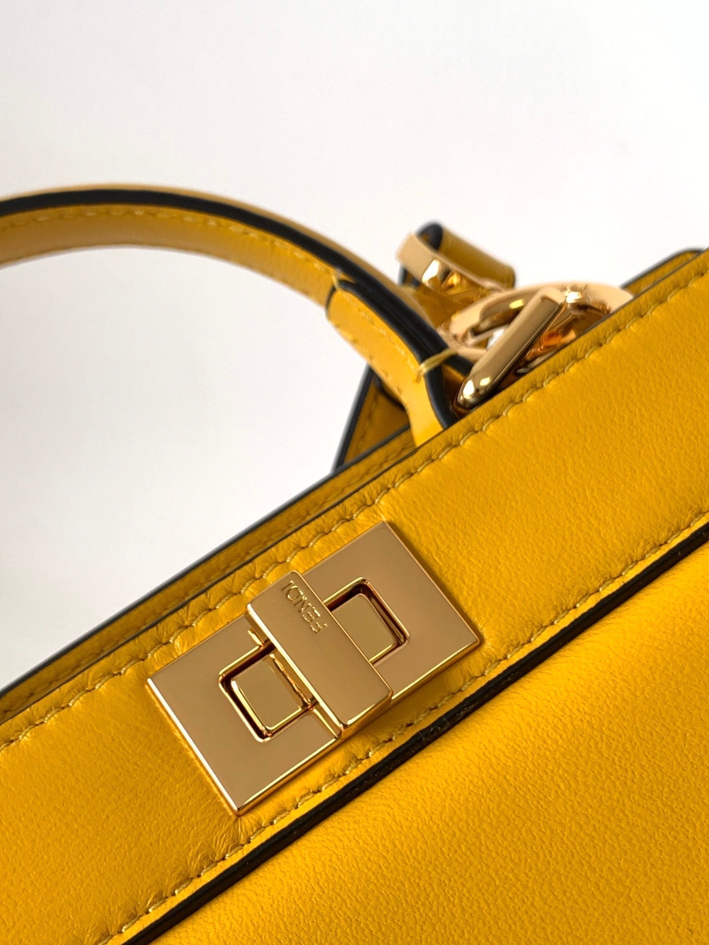 Peekaboo ISeeU Petite 20 Bag Yellow Lambskin Ghw mysite