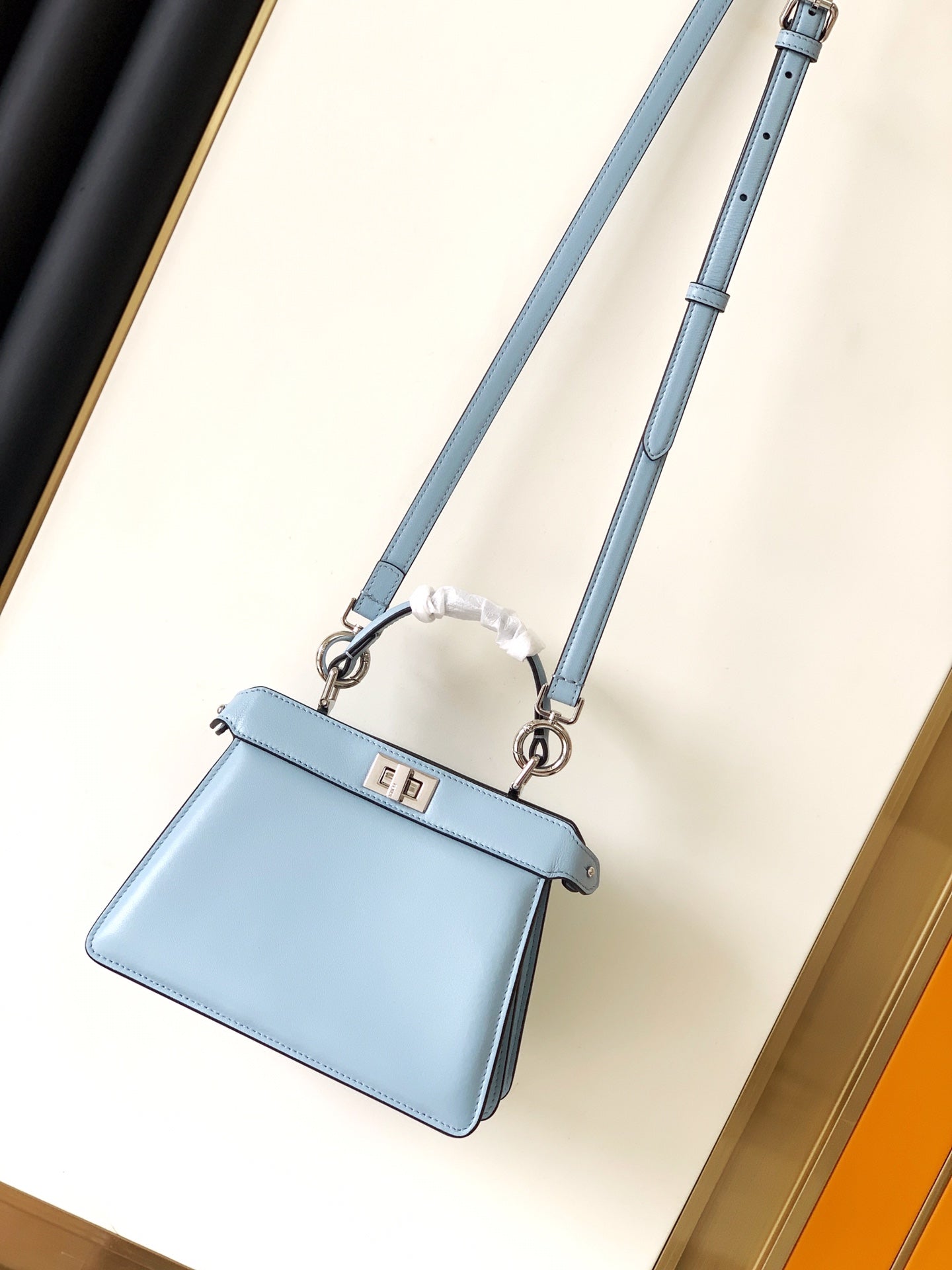 Peekaboo ISeeU Petite 20 Bag Baby Blue Lambskin Shw mysite