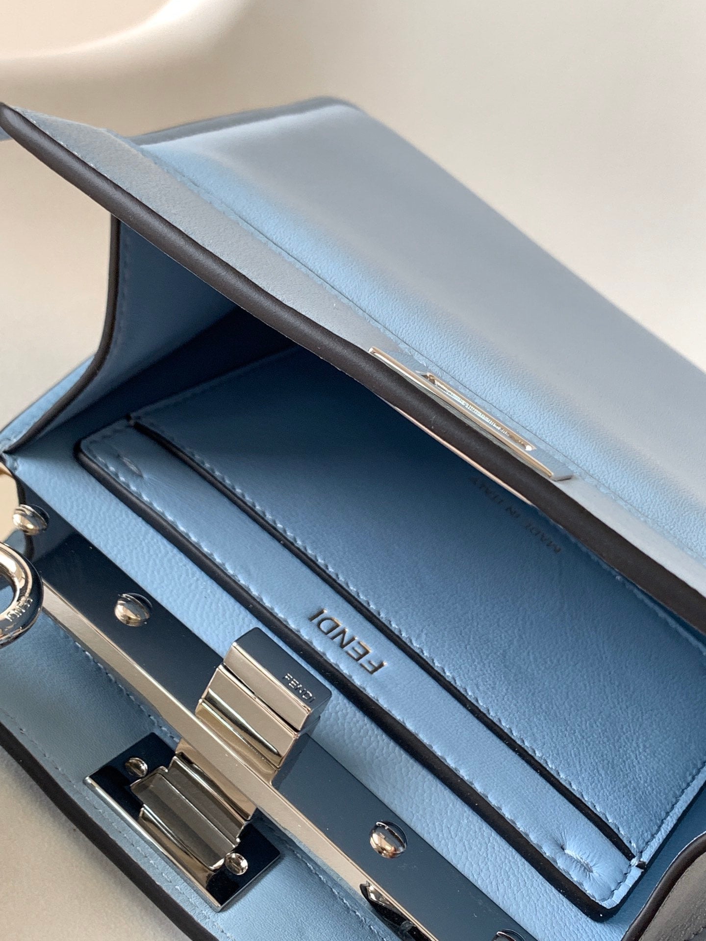 Peekaboo ISeeU Petite 20 Bag Baby Blue Lambskin Shw mysite