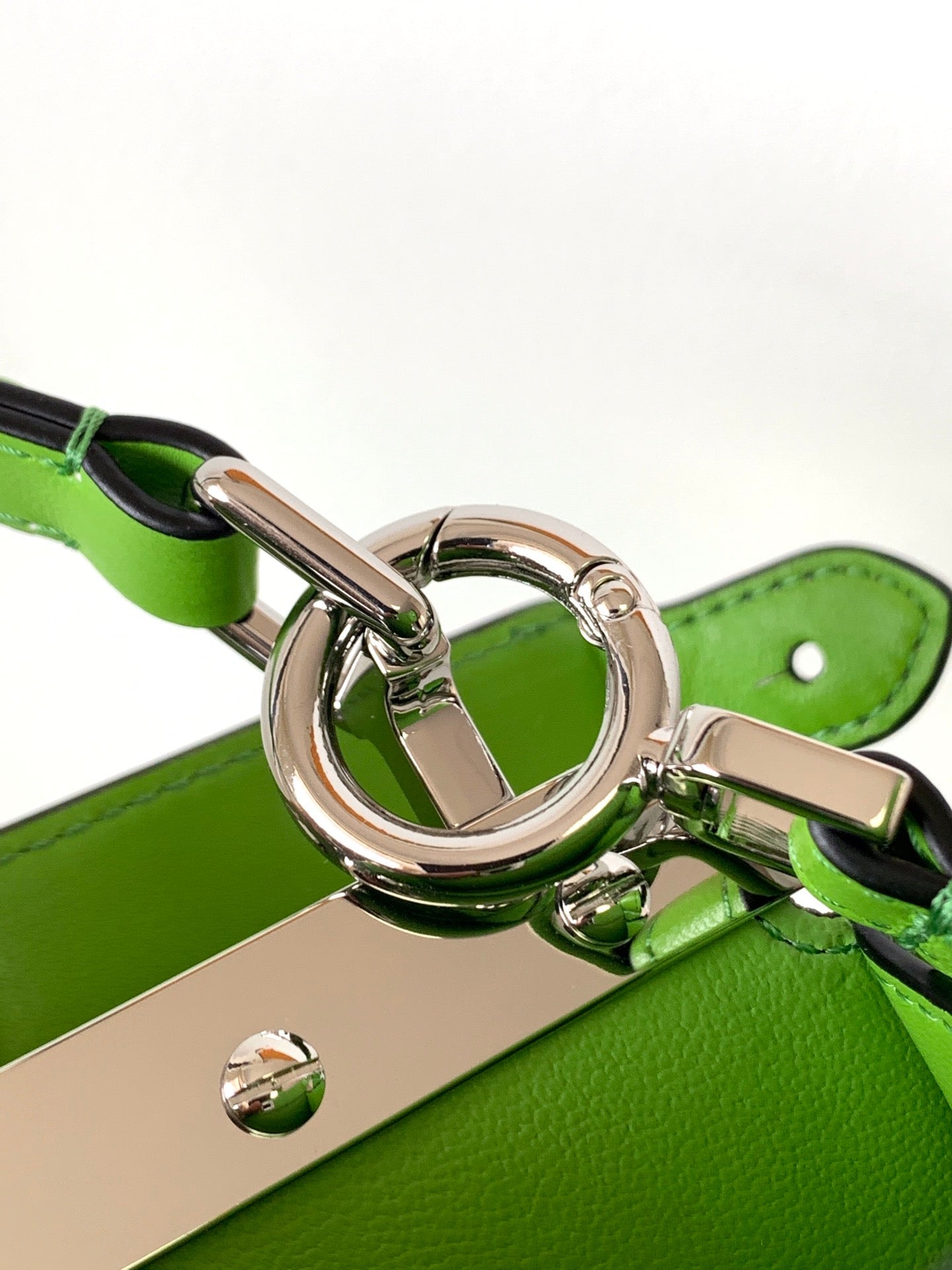 Peekaboo ISeeU Petite 20 Bag Green Lambskin Shw mysite