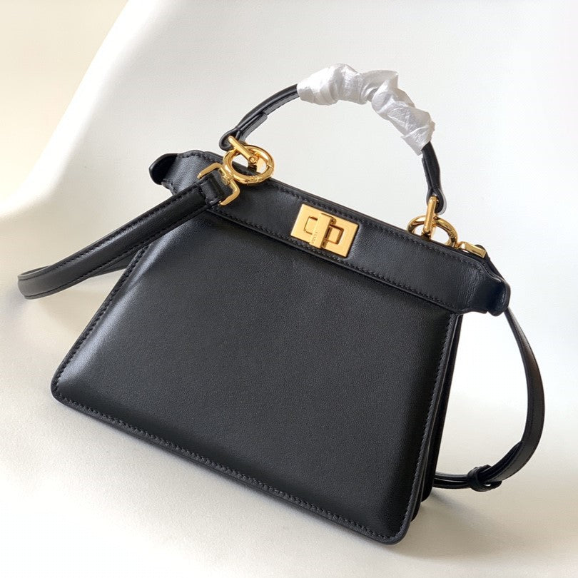 Peekaboo ISeeU Petite 20 Bag Black Lambskin Ghw mysite