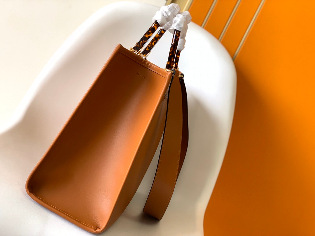 Fend Sunshine Medium Bag 35 Tan Leather mysite