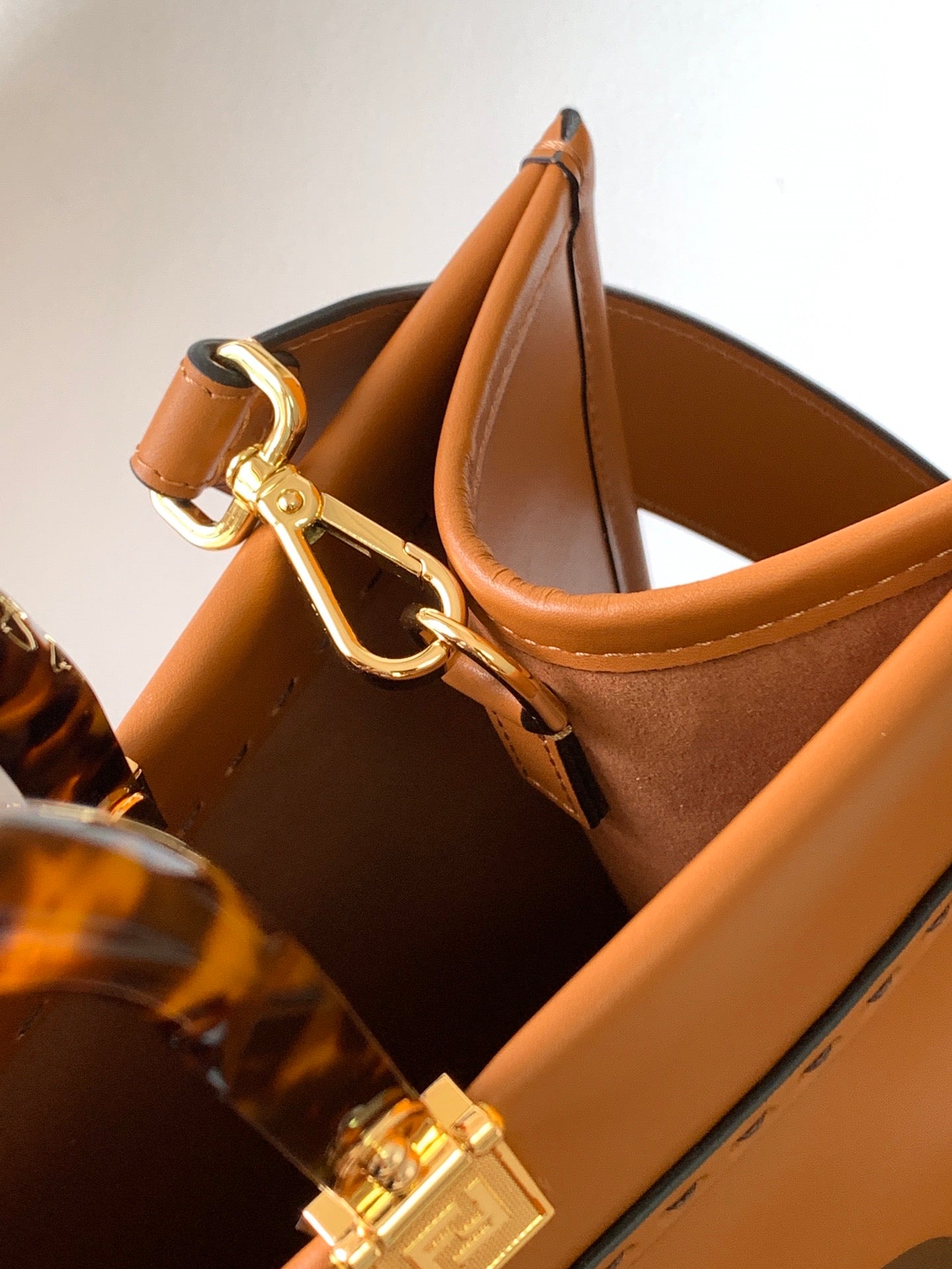 Fend Sunshine Medium Bag 35 Tan Leather mysite