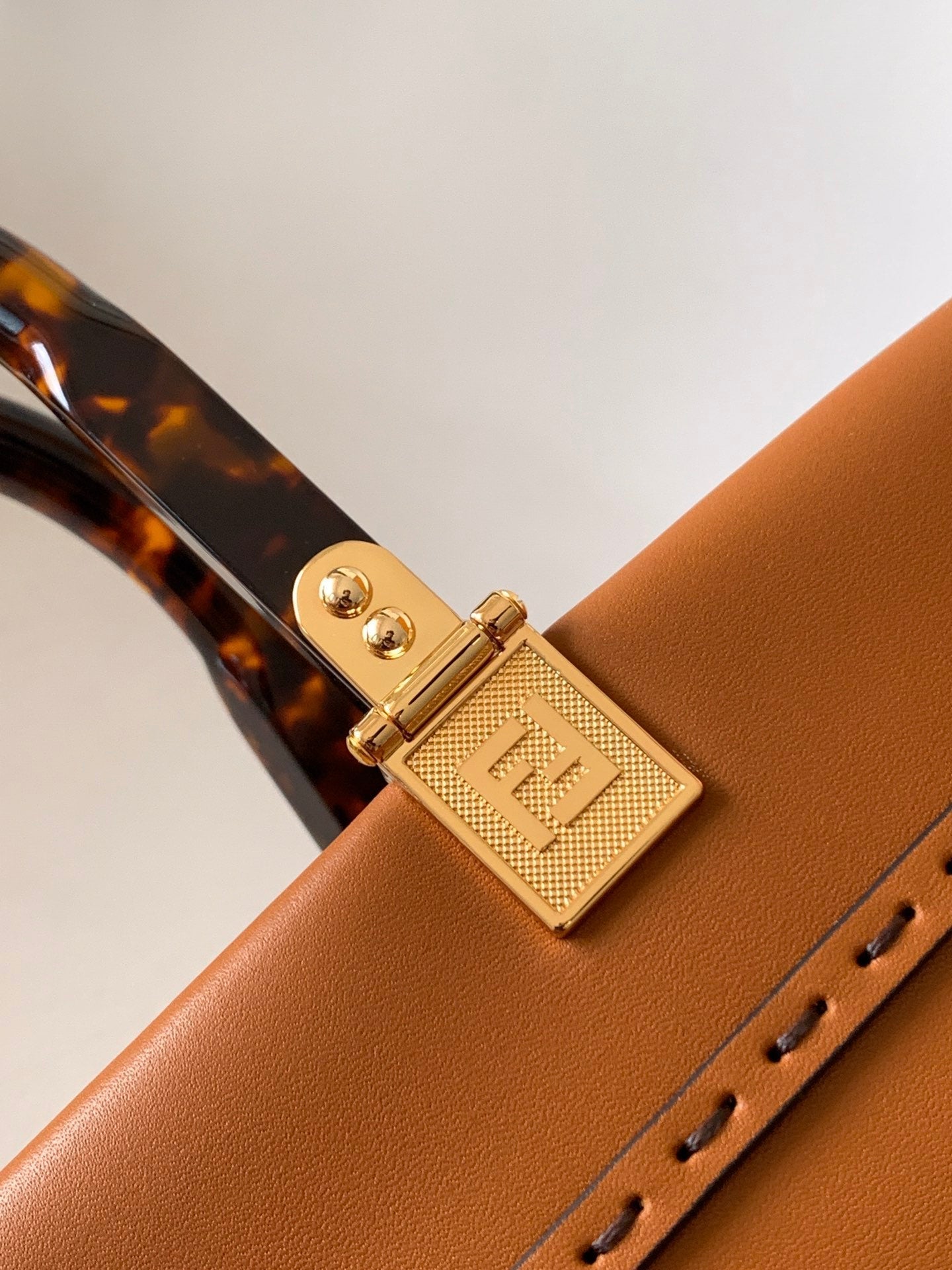 Fend Sunshine Medium Bag 35 Tan Leather mysite