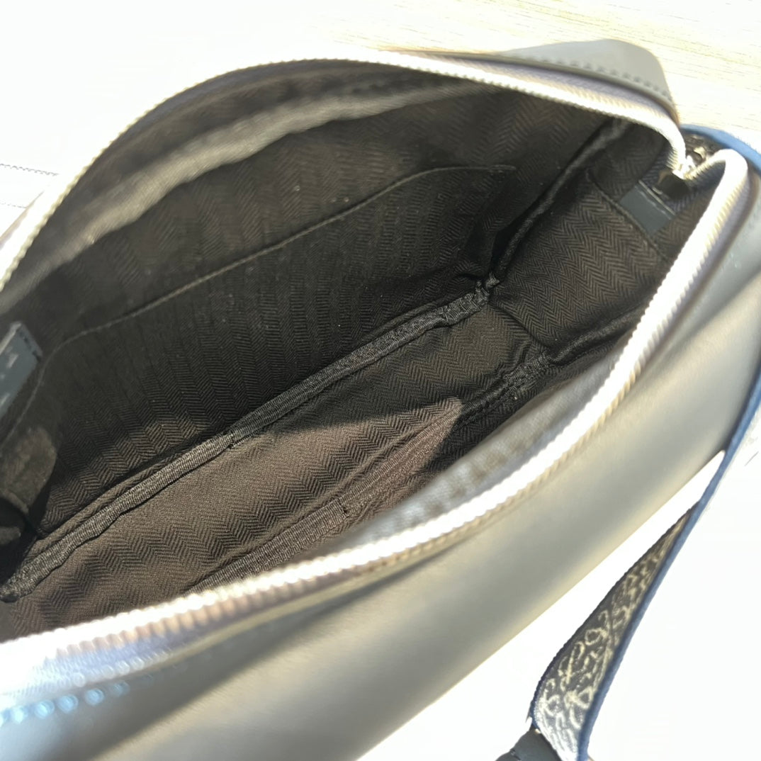 Loew Military Blue Leather Messager Bag mysite