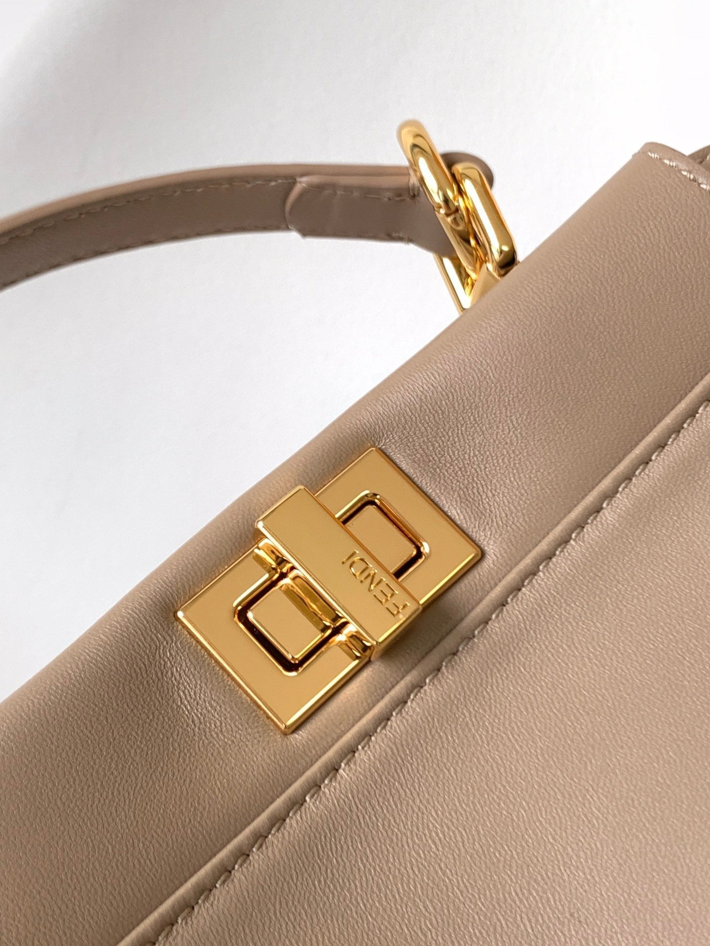 Peekaboo Mini 23cm Bag light brown lambskin gold hardware mysite