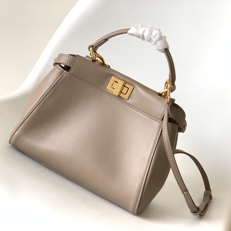 Peekaboo Mini 23cm Bag light brown lambskin gold hardware mysite