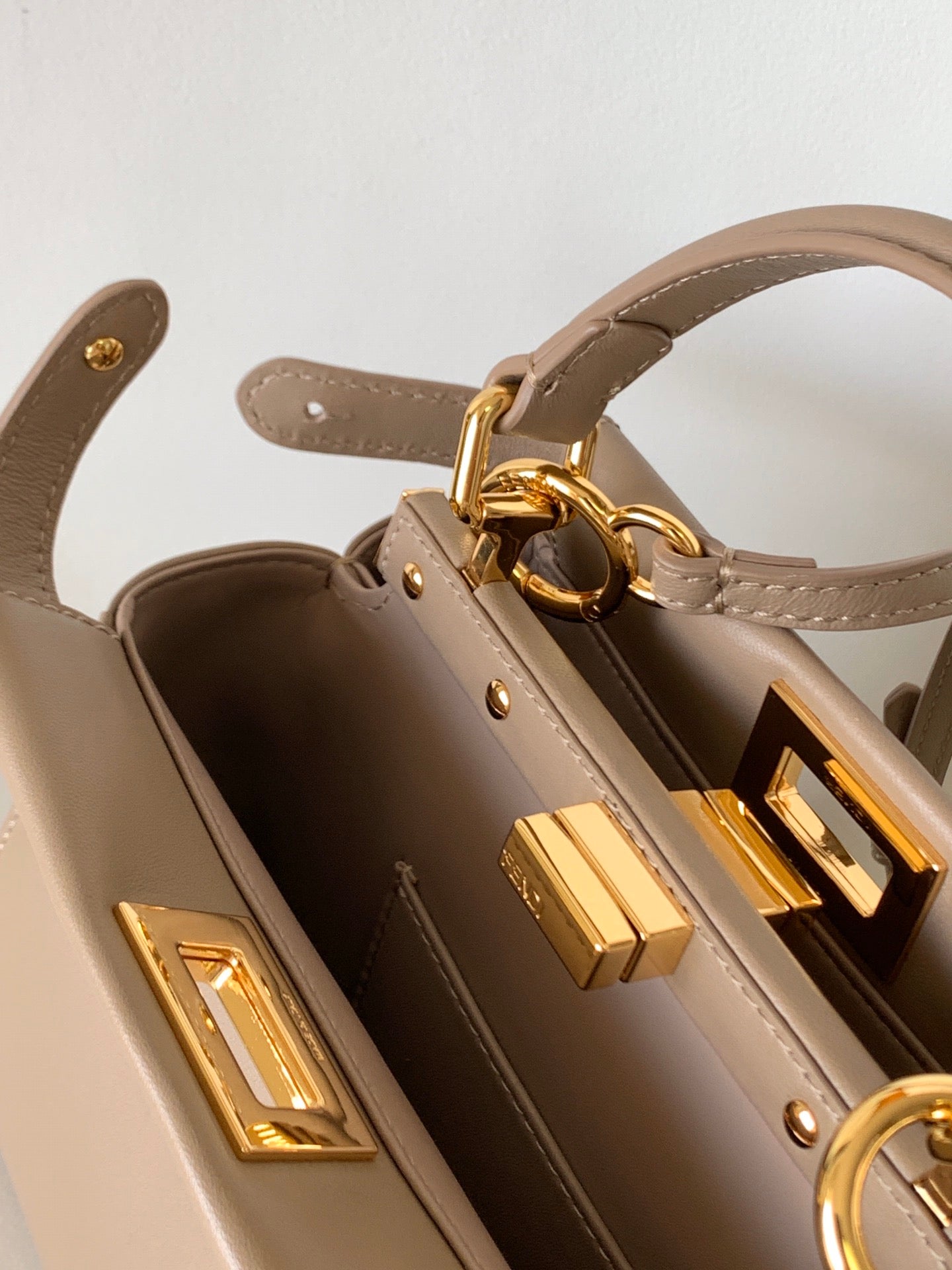 Peekaboo Mini 23cm Bag light brown lambskin gold hardware mysite