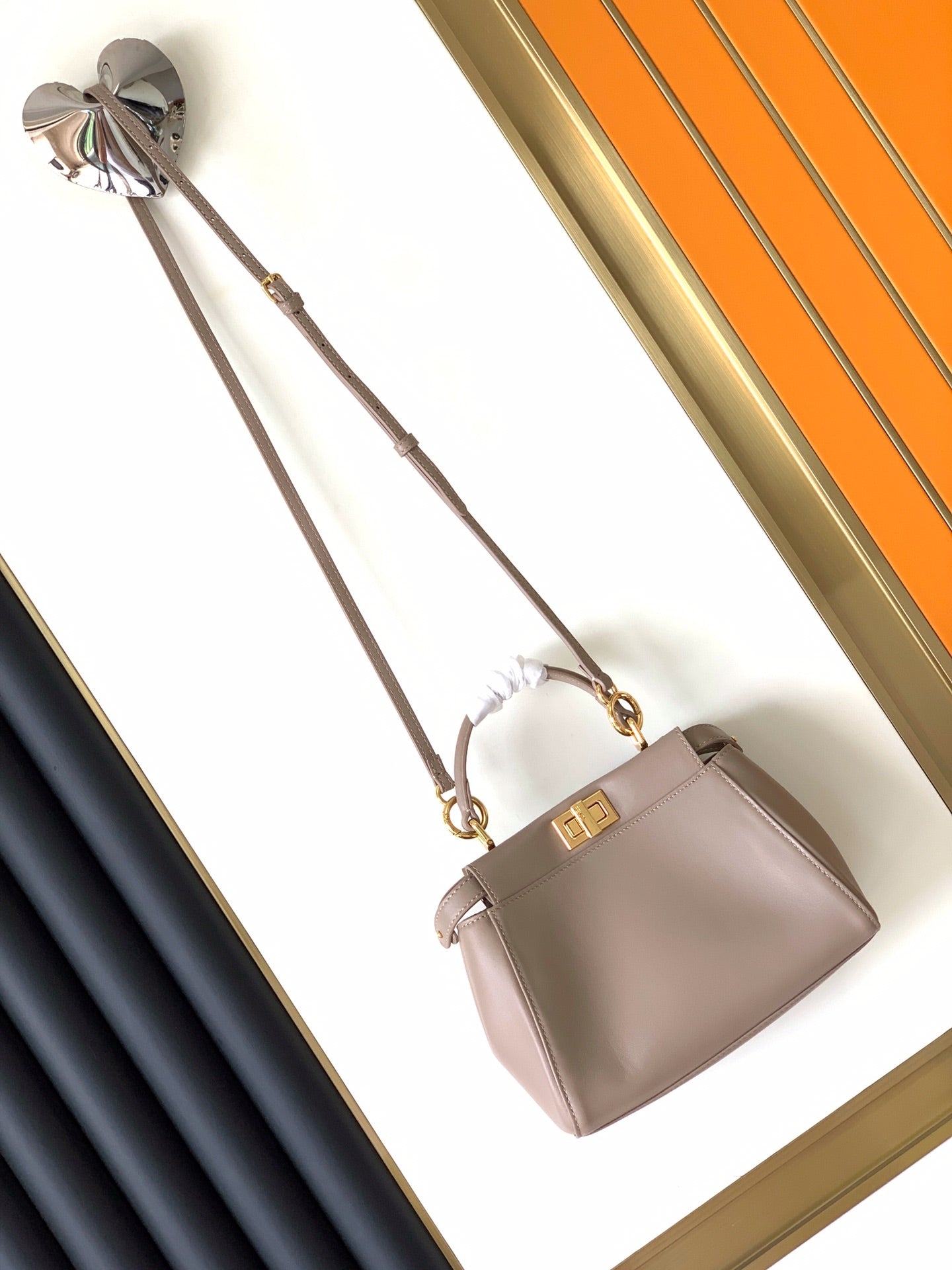 Peekaboo Mini 23cm Bag light brown lambskin gold hardware mysite