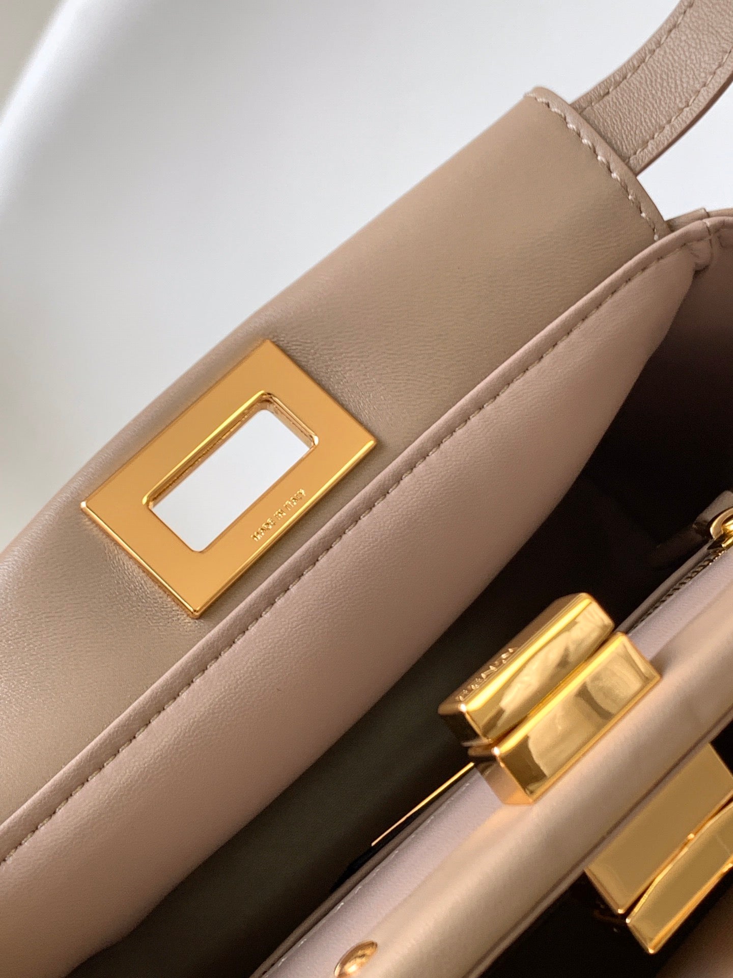 Peekaboo Mini 23cm Bag light brown lambskin gold hardware mysite