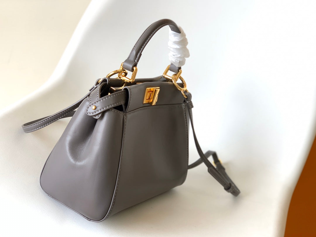 Peekaboo Mini 23cm Bag taupe lambskin gold hardware mysite