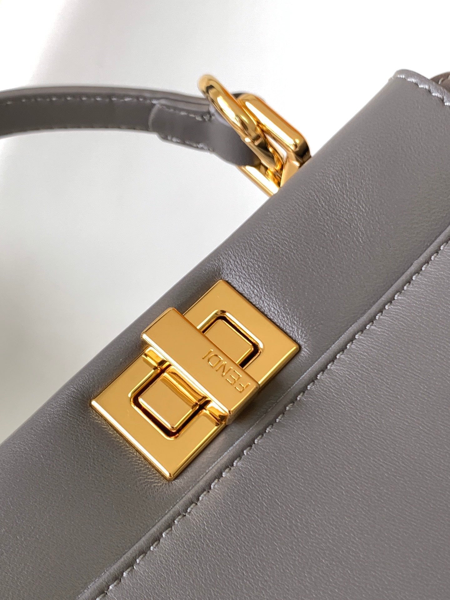 Peekaboo Mini 23cm Bag taupe lambskin gold hardware mysite