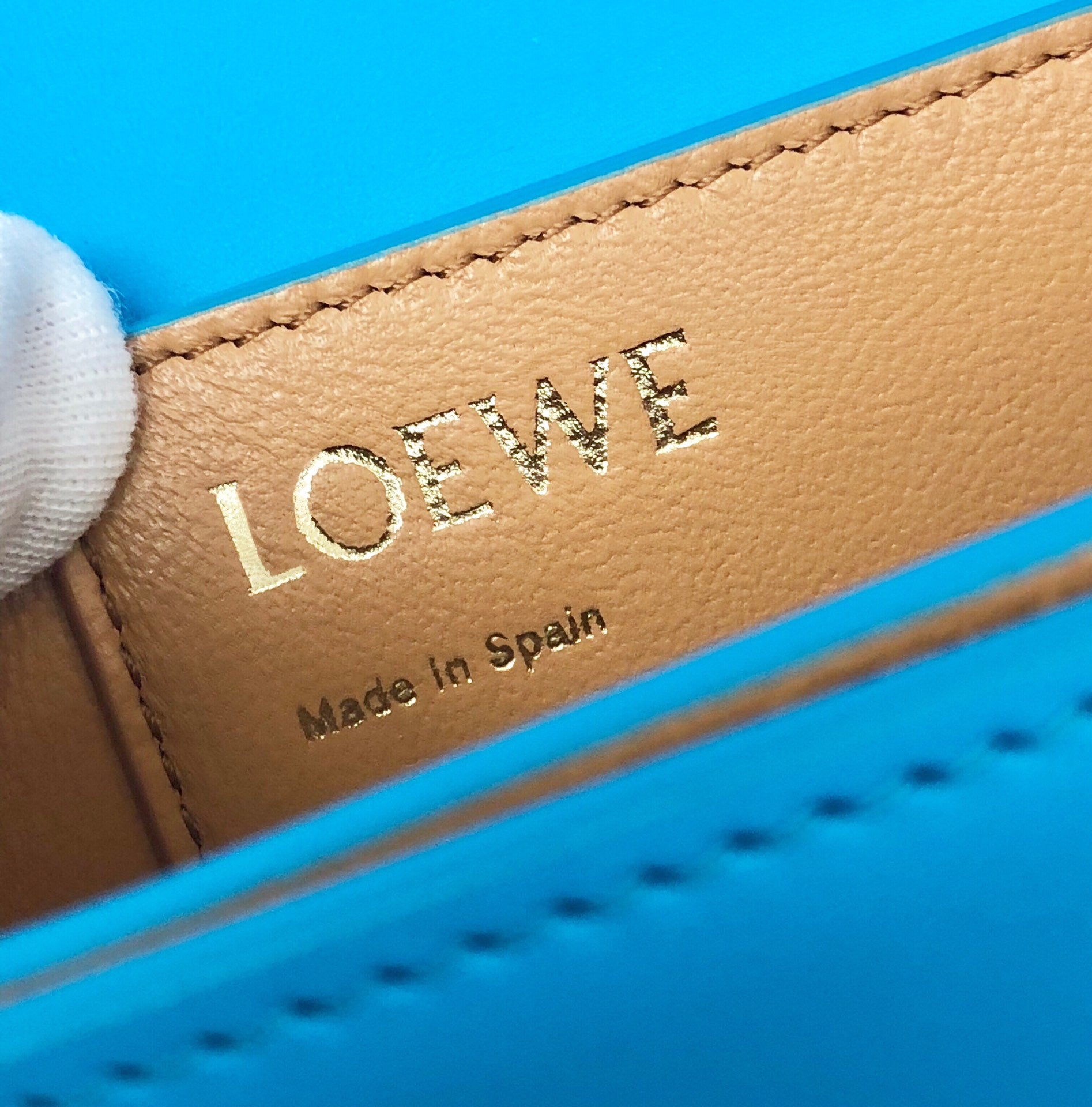 LOE GOYA BAG 18 IN COBALT BLUE SILK CALFSKIN mysite