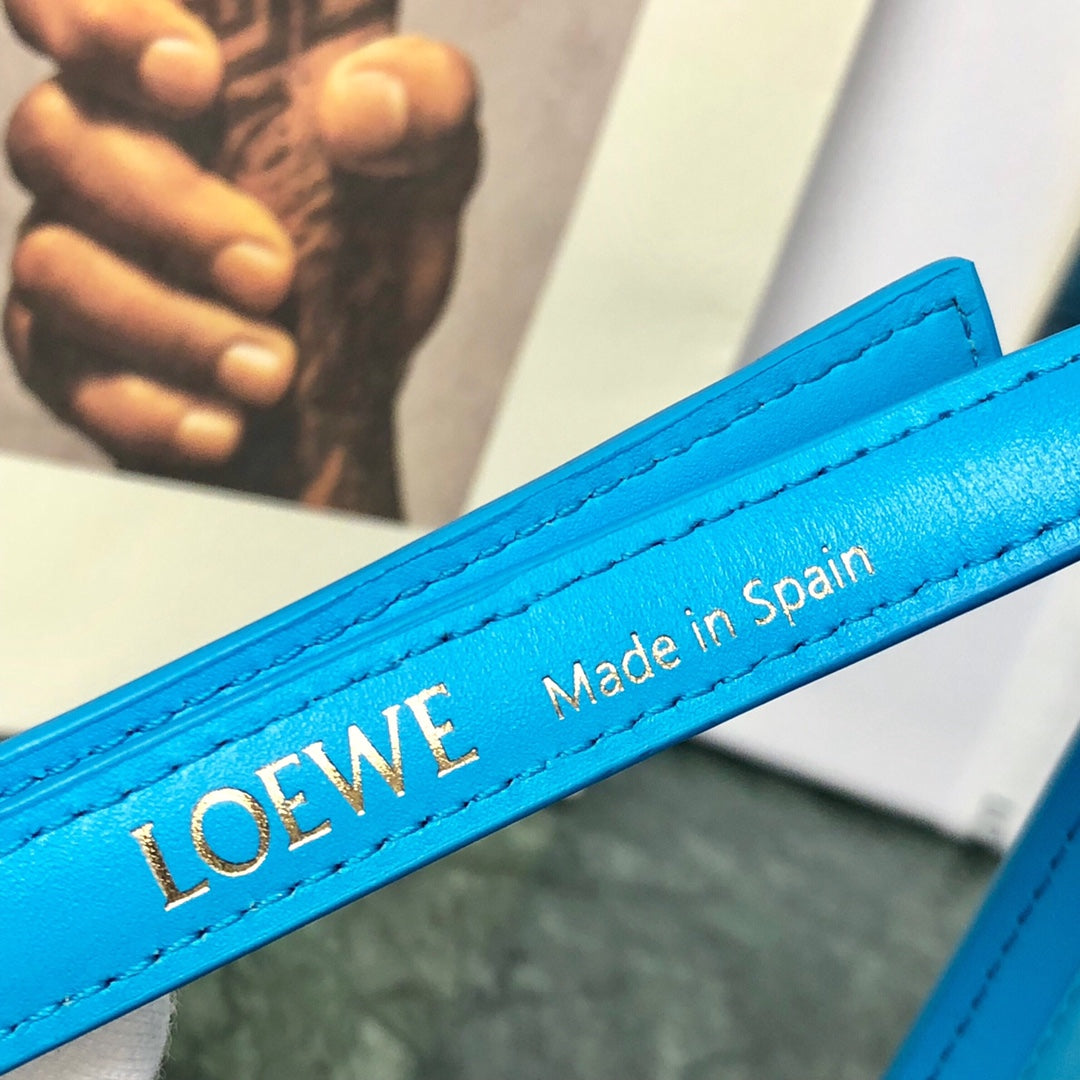 LOE GOYA BAG 18 IN COBALT BLUE SILK CALFSKIN mysite