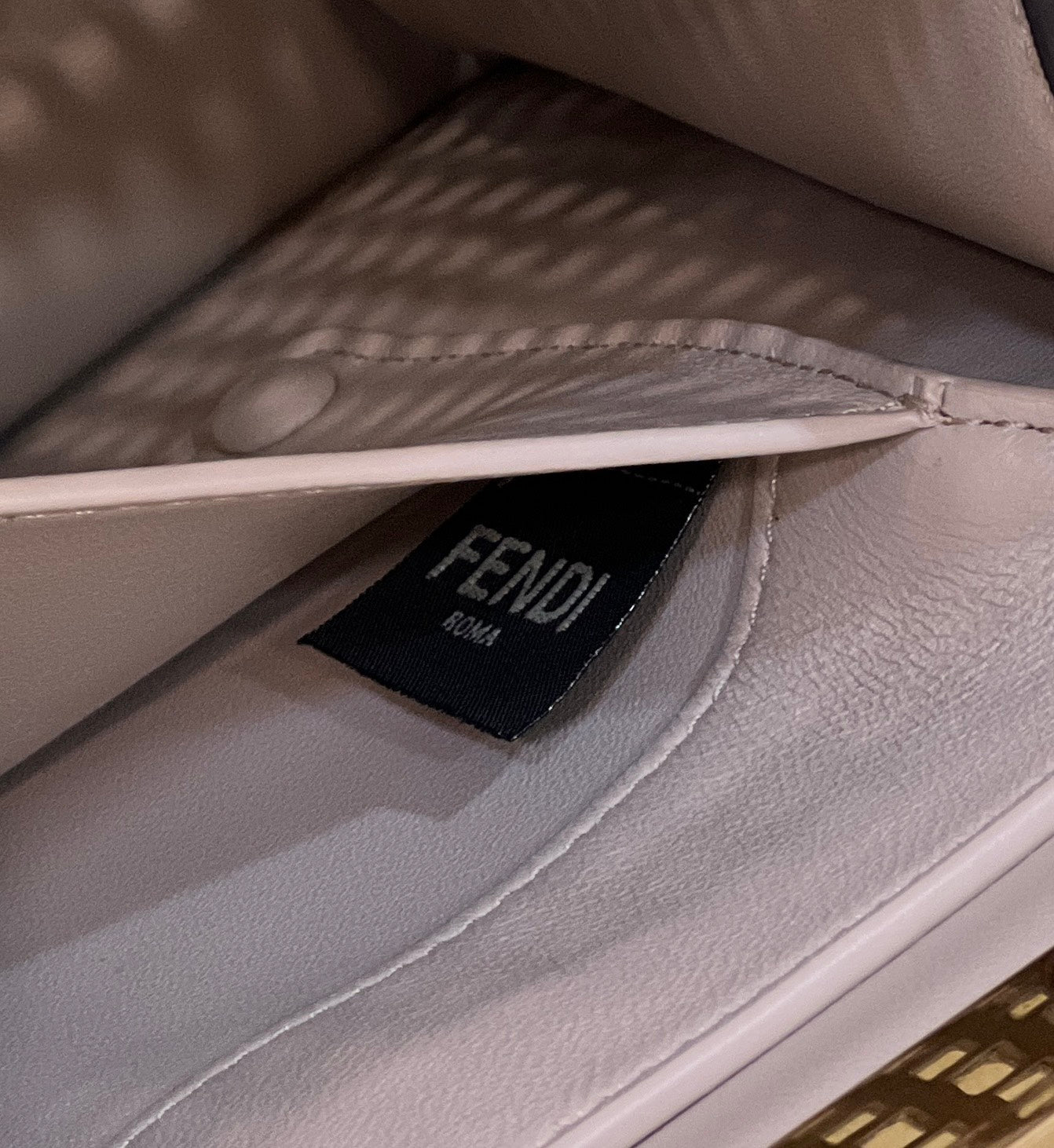 PEEKABOO ISEEU 34 IN WHITE PERFORATED CALFSKIN GOLD HARDWARE mysite