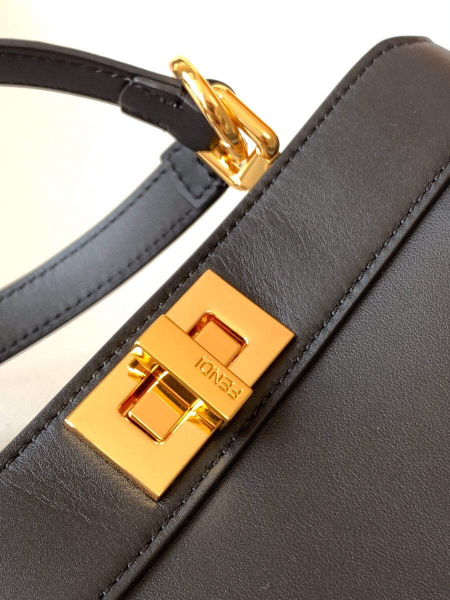 Peekaboo ISeeU Small 27cm Bag black lambskin gold hardware mysite