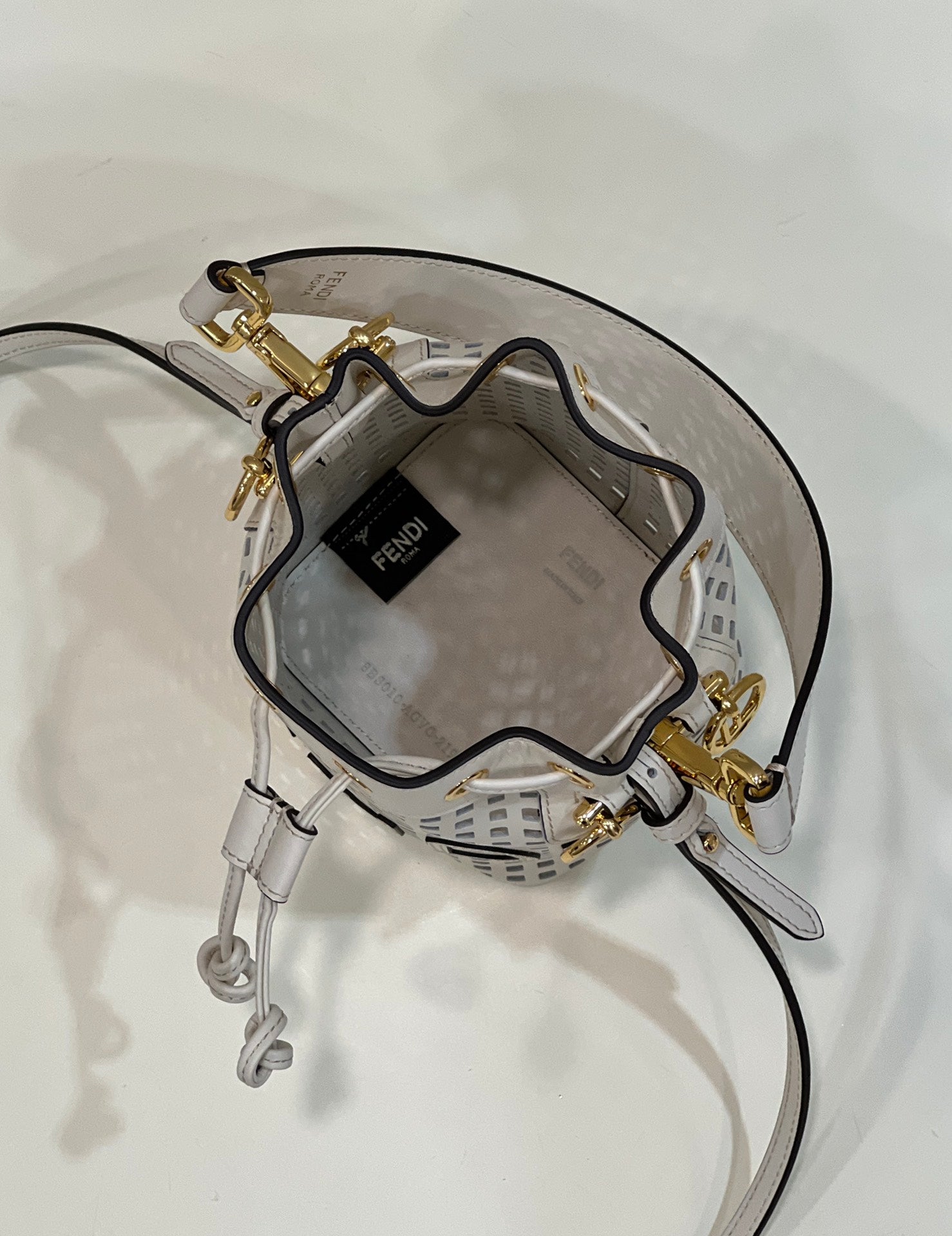 MON TRESOR 19 IN WHITE PERFORATED CALFSKIN mysite