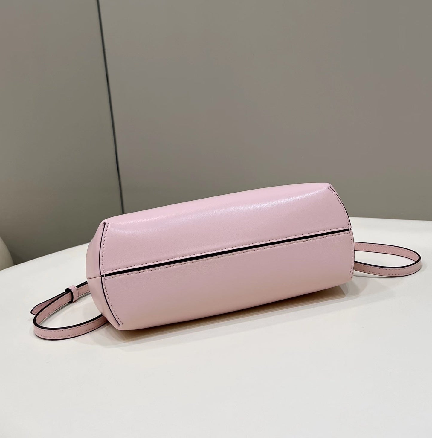 FENDI FIRST SMALL 26 LIGHT PINK LEATHER BAG WITH EXOTIC DETAILS mysite