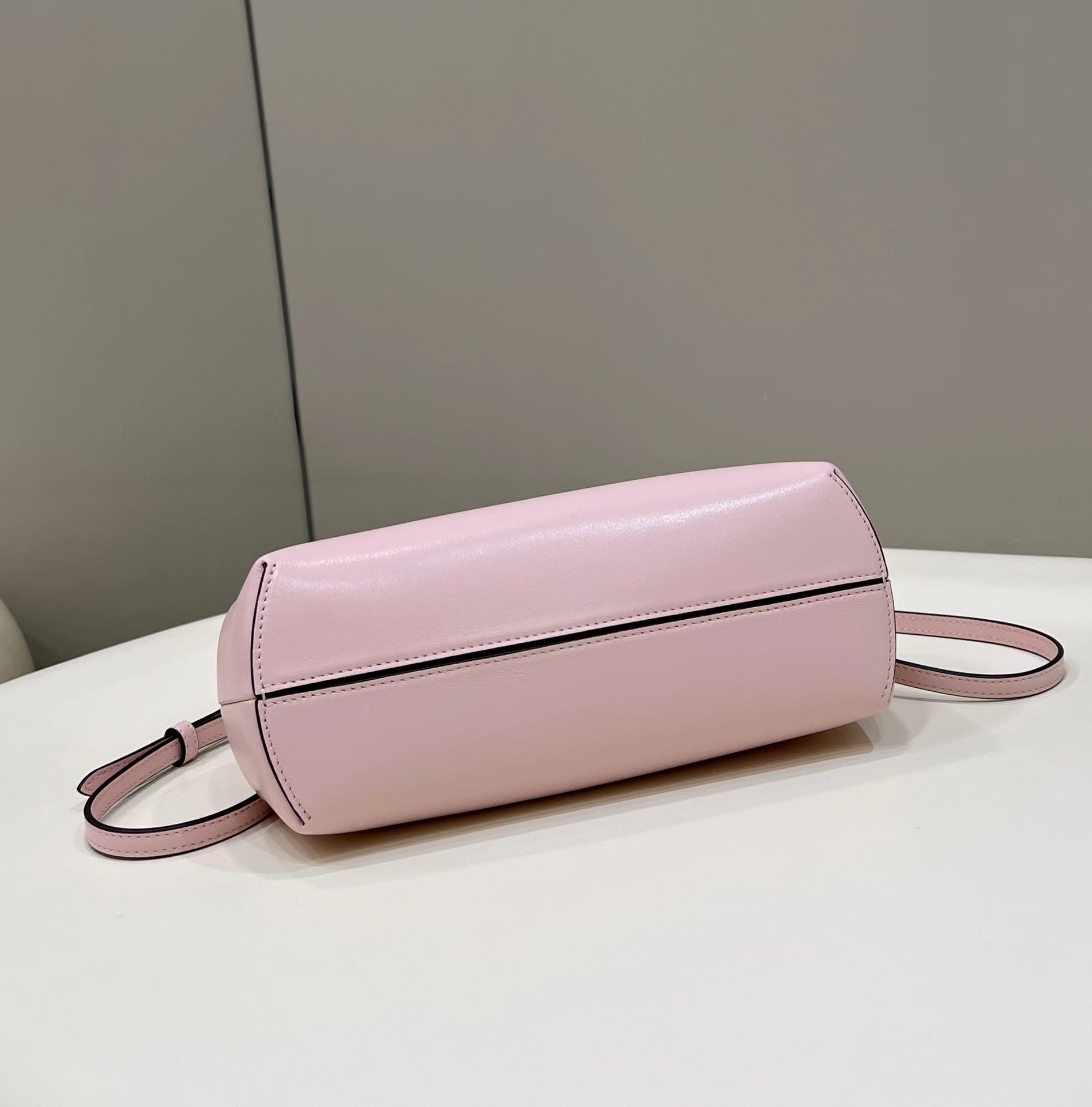 FENDI FIRST SMALL 26 LIGHT PINK LEATHER BAG WITH EXOTIC DETAILS mysite