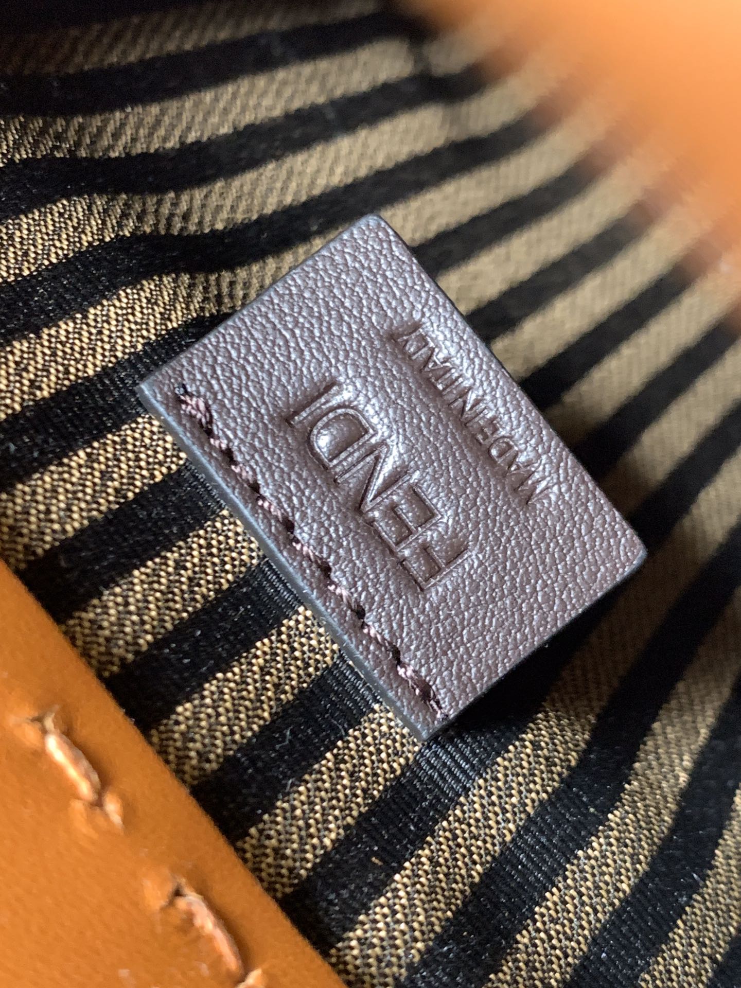 Fend Mini Sunshine Shopper Bag 18 Tan Leather mysite