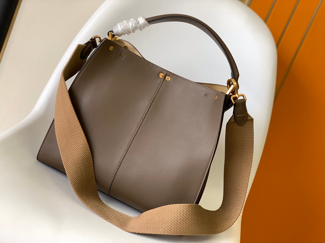 Peekaboo X-lite medium 30cm Bag brown lambskin gold hardware mysite