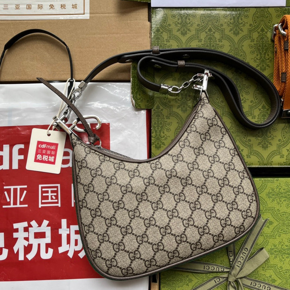 Gucci Attache bag 23 Brown Beige Canvas 239983 mysite