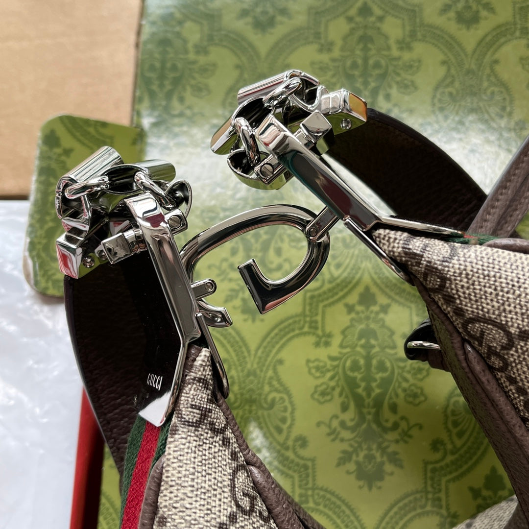 Gucci Attache bag 23 Brown Beige Canvas 239983 mysite