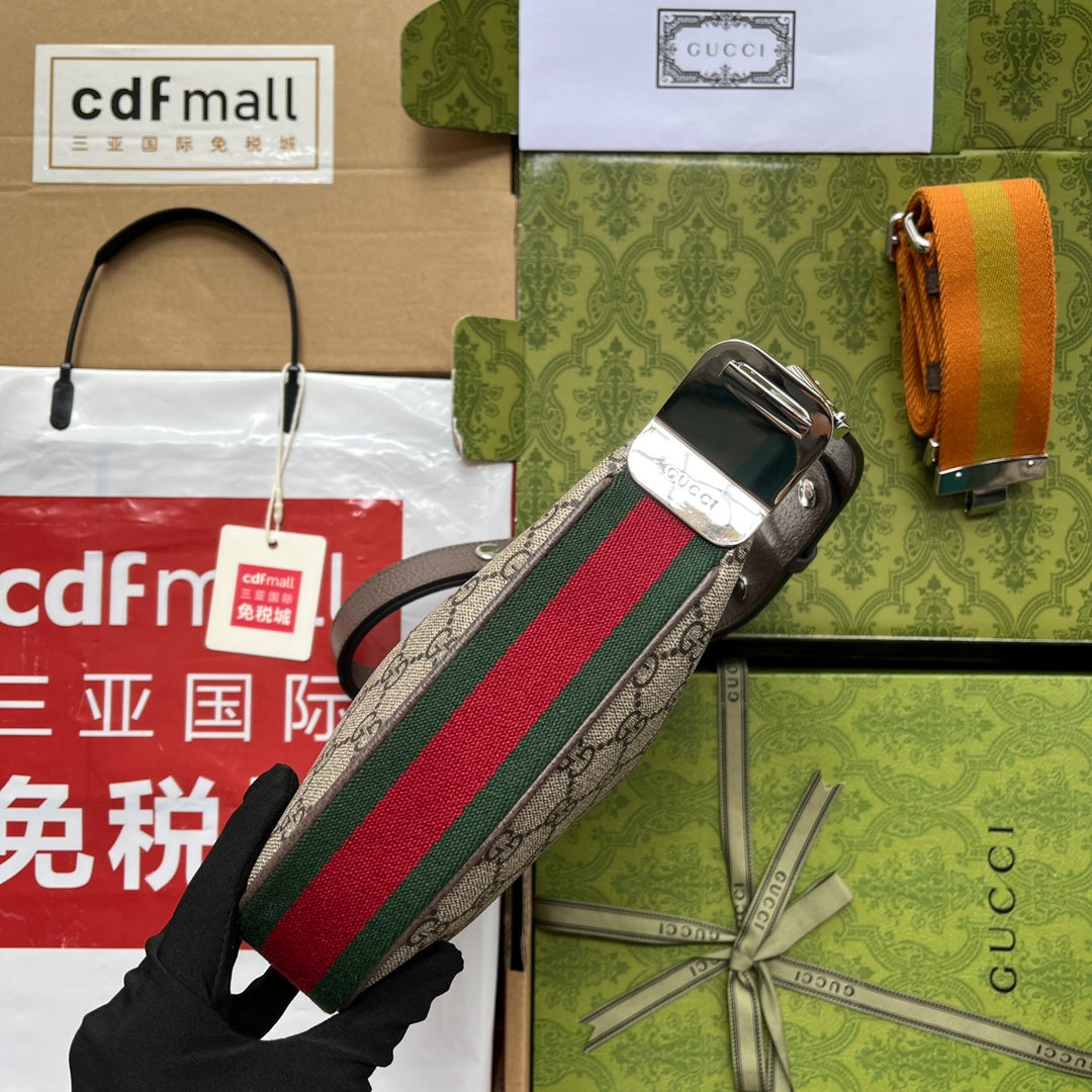 Gucci Attache bag 23 Brown Beige Canvas 239983 mysite