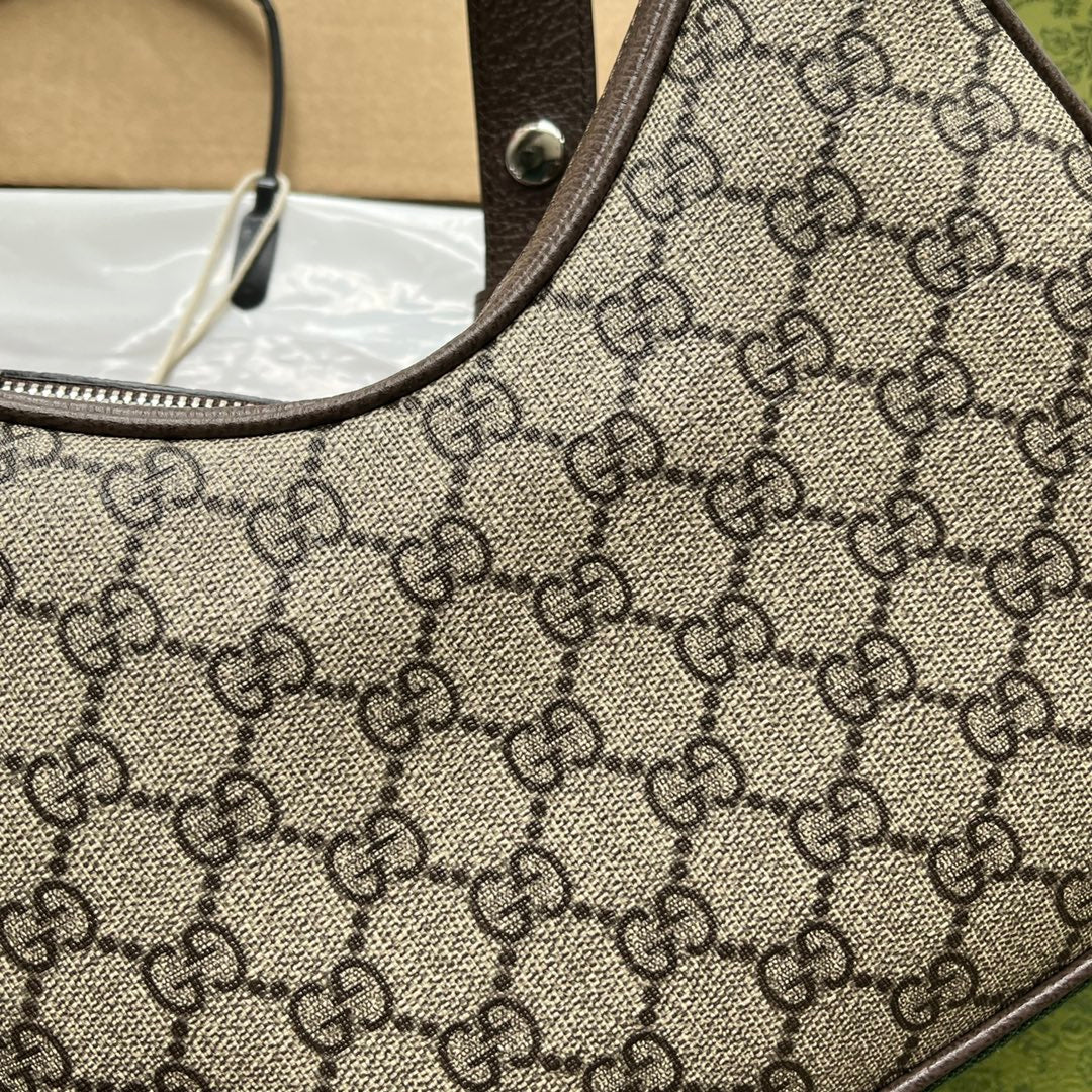 Gucci Attache bag 23 Brown Beige Canvas 239983 mysite