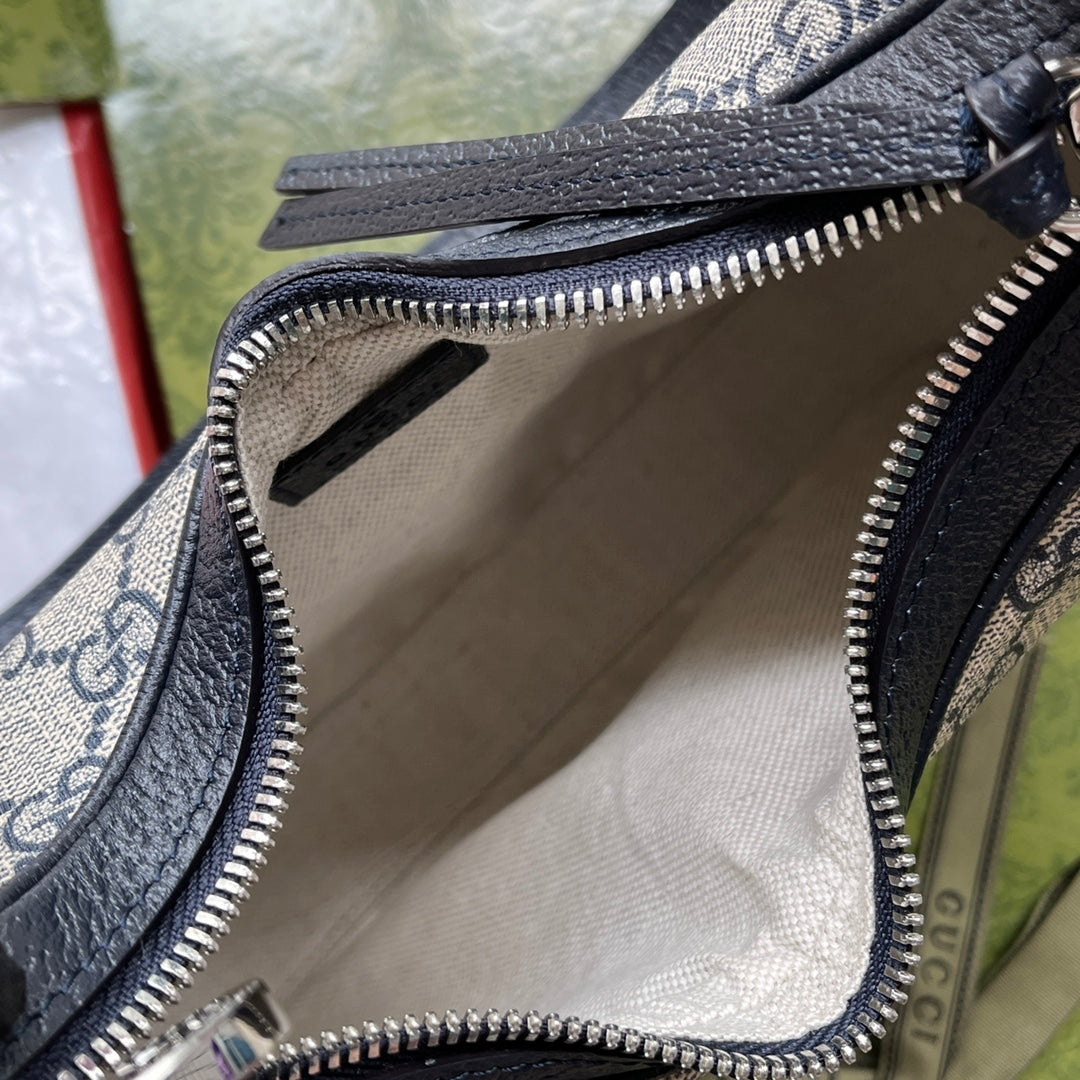 Gucci Attache bag 23 Black Beige Canvas 239982 mysite