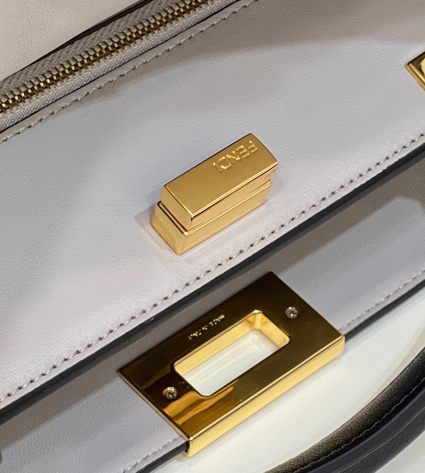 FENDI PEEKABOO 27 IN BLACK CALFSKIN WITH GOLD HARDWARE mysite