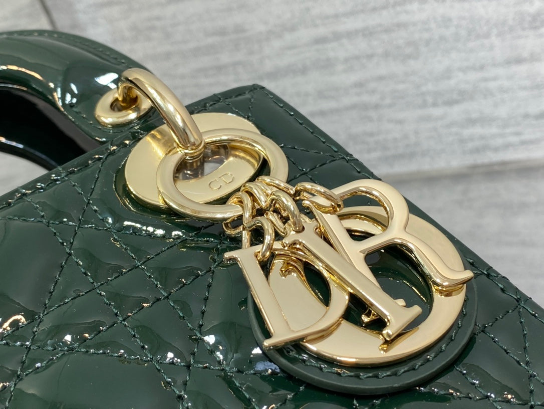 mini lady 17 blue green patent calfskin mysite