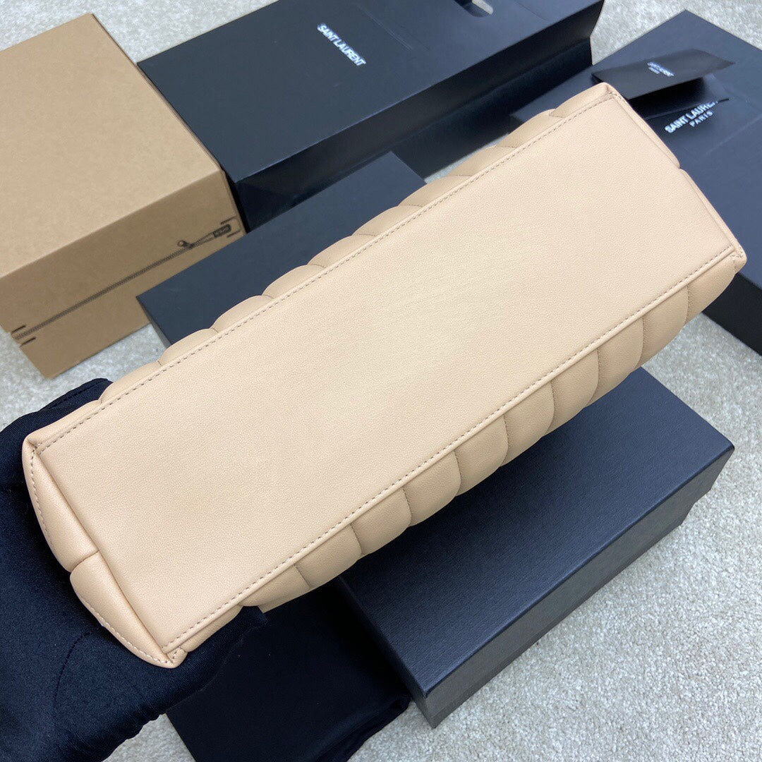 LOULOU MEDIUM 32 CREAM QUILTED LEATHER GOLD HARDWARE mysite