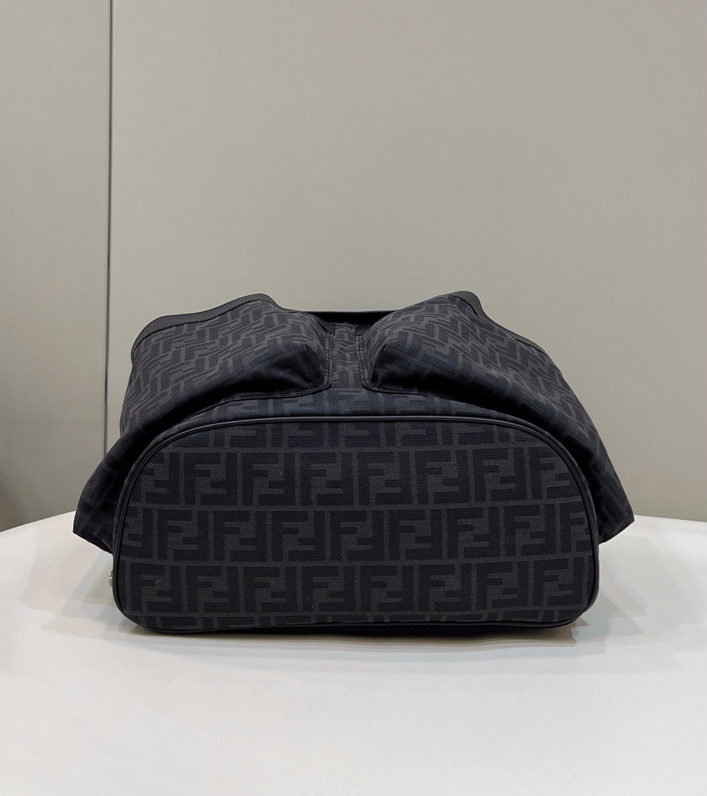 FENDI STRIKE LARGE 46 FF BLACK JACQUARD FABRIC BACKPACK mysite