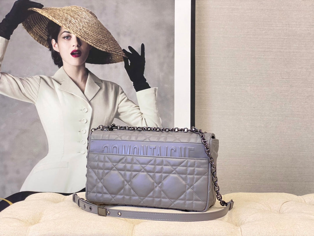 LARGE CARO BAG 28 OPALINE PURPLE CALFSKIN BLACK HARDWARE mysite