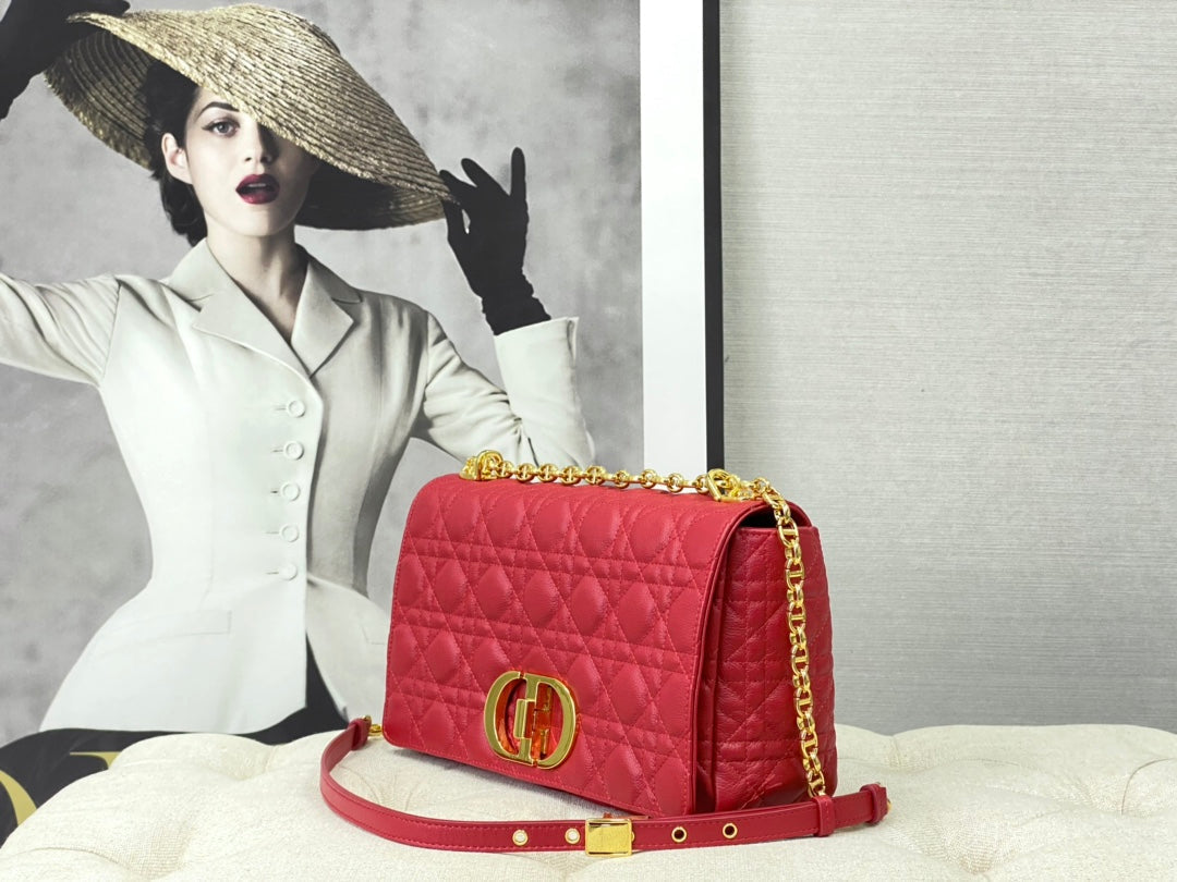 LARGE CARO BAG 28 RED CALFSKIN mysite