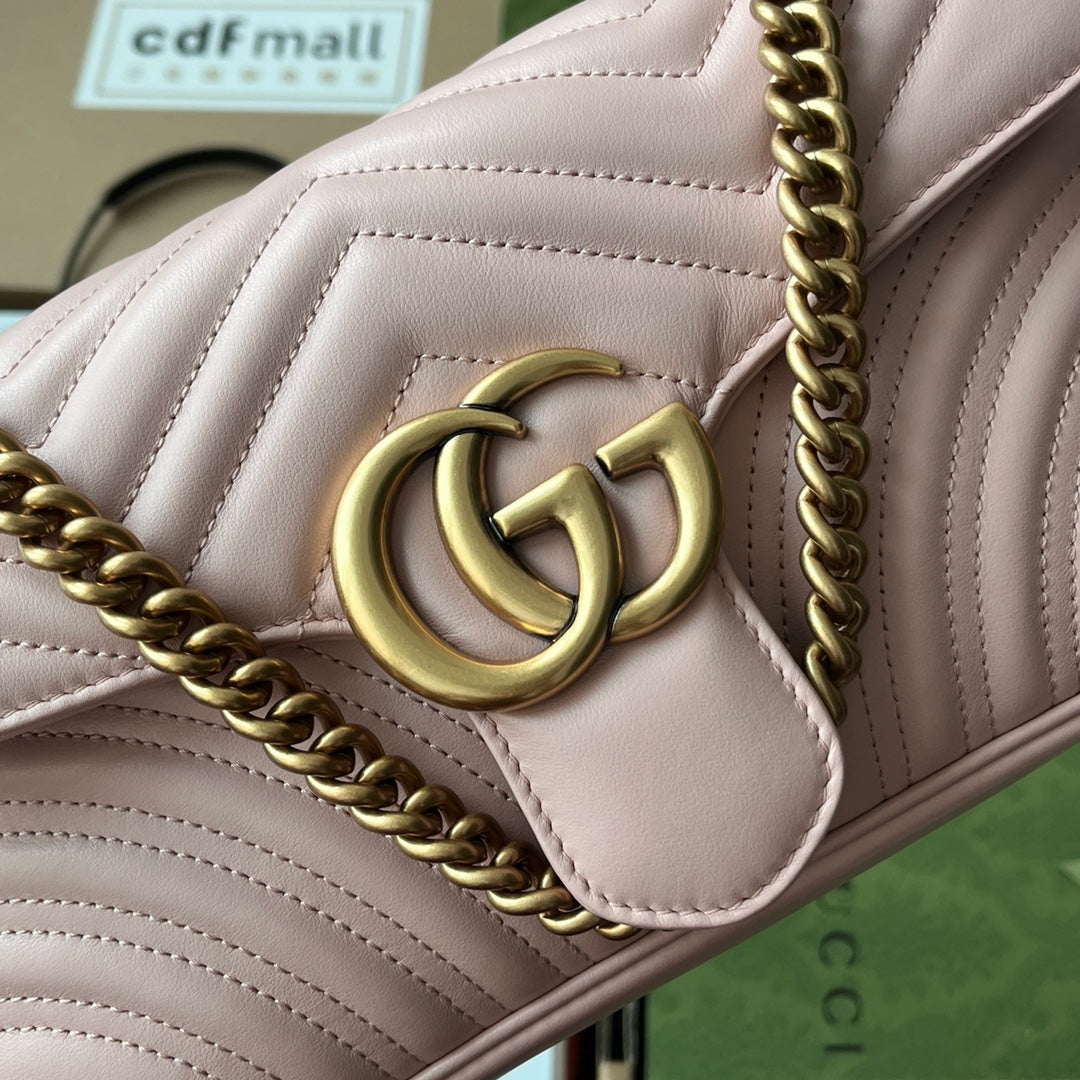 gg marmont 26cm nude mattelasse leather gold hardware mysite
