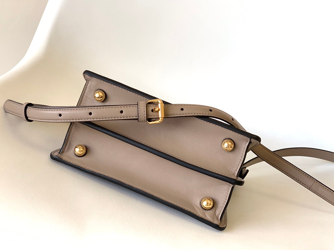 Peekaboo ISeeU Petite 20 Bag Brown Lambskin Ghw mysite