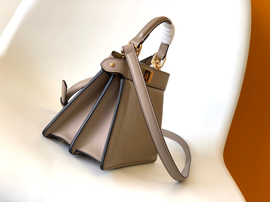 Peekaboo ISeeU Petite 20 Bag Brown Lambskin Ghw mysite