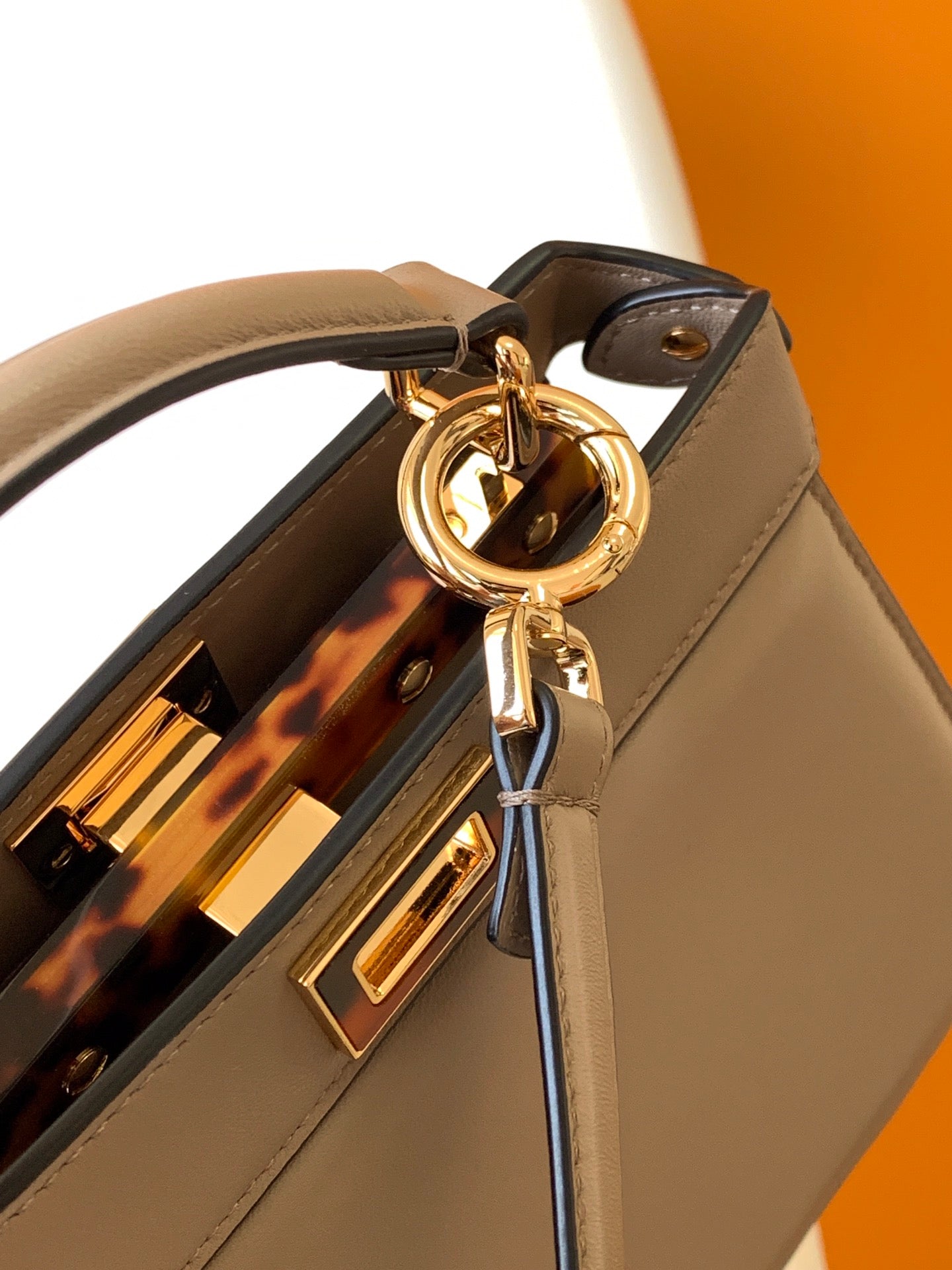 Peekaboo ISeeU Petite 20 Bag Brown Lambskin Ghw mysite