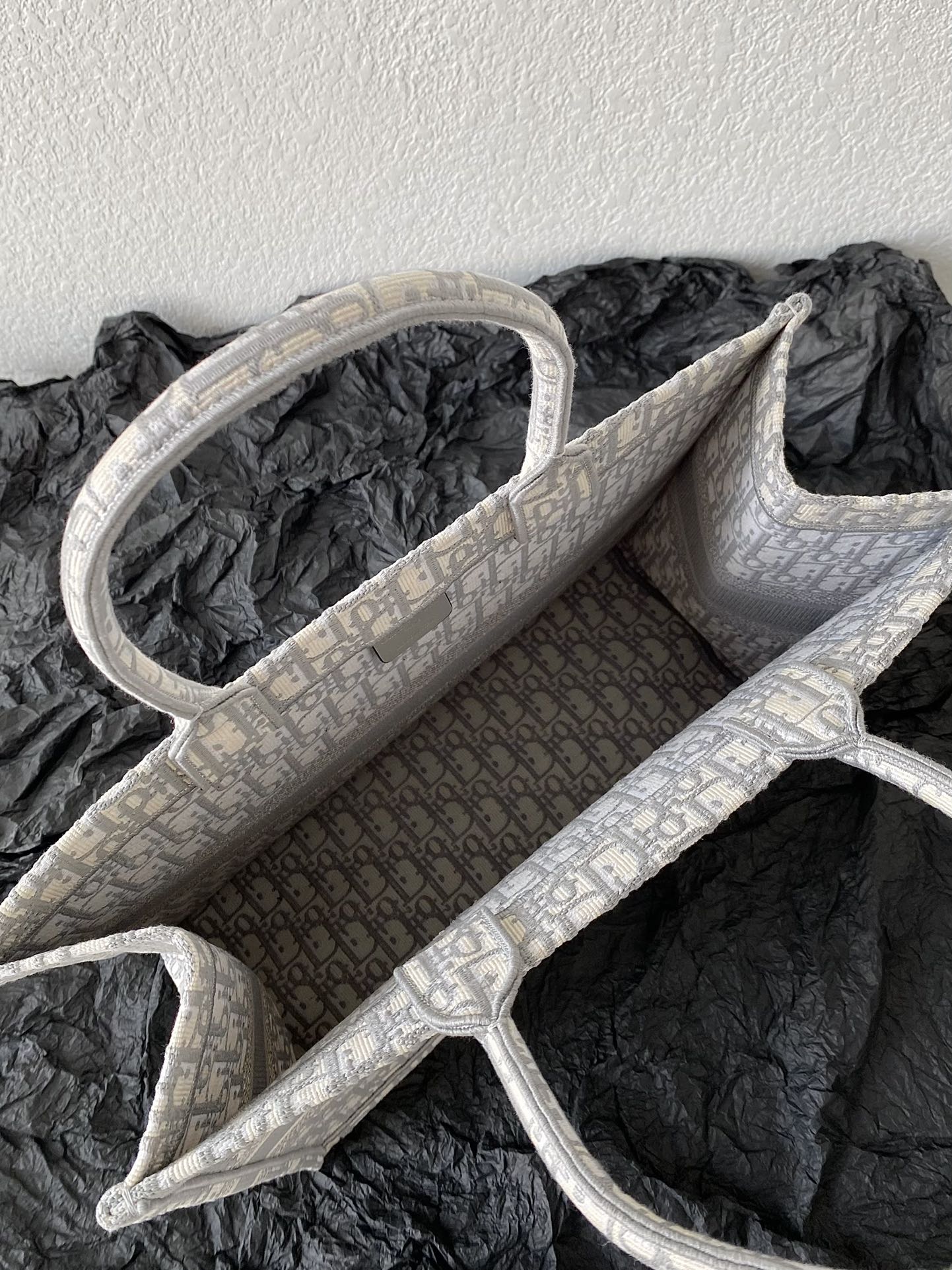 Large CD Book Tote 42cm Grey mysite