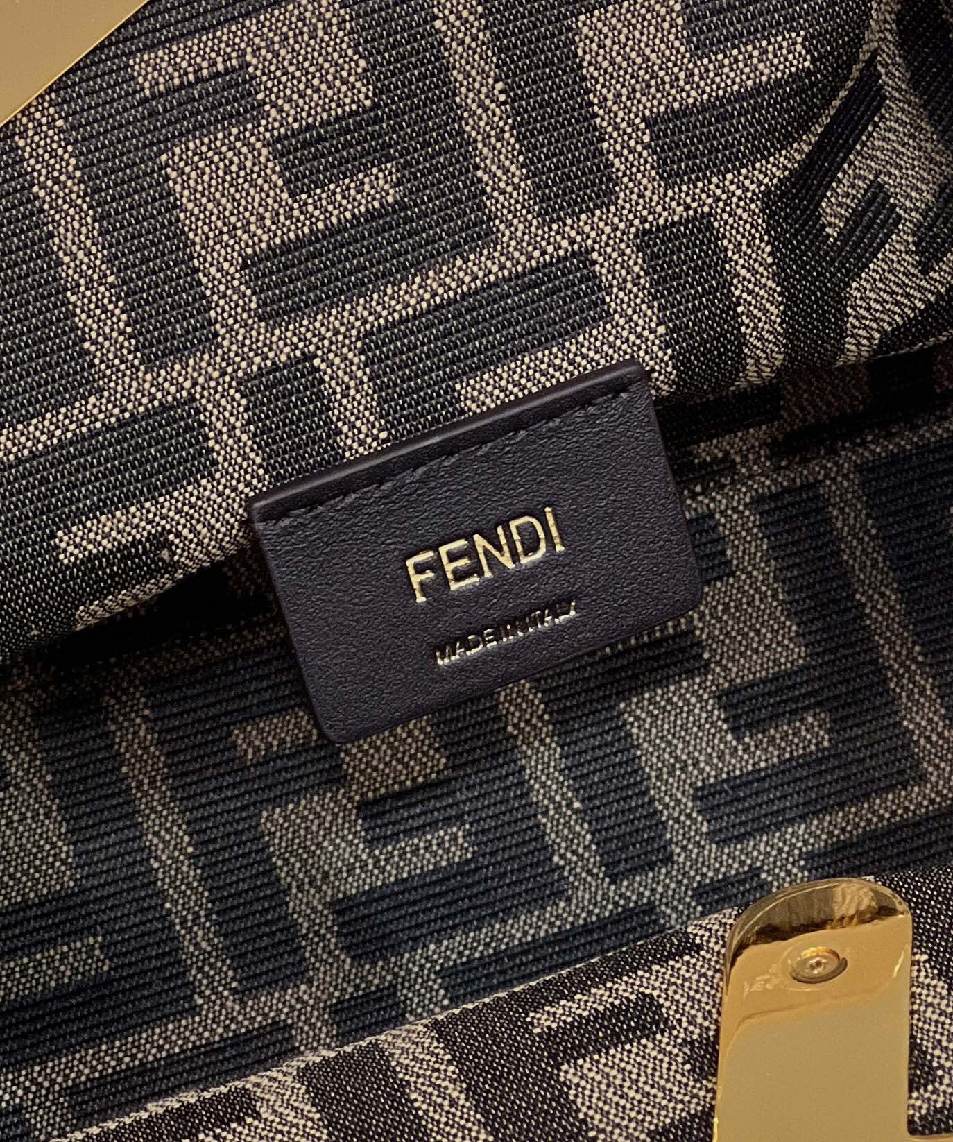 FENDI FIRST SMALL 26 BLACK LEATHER BAG WITH EXOTIC DETAILS mysite