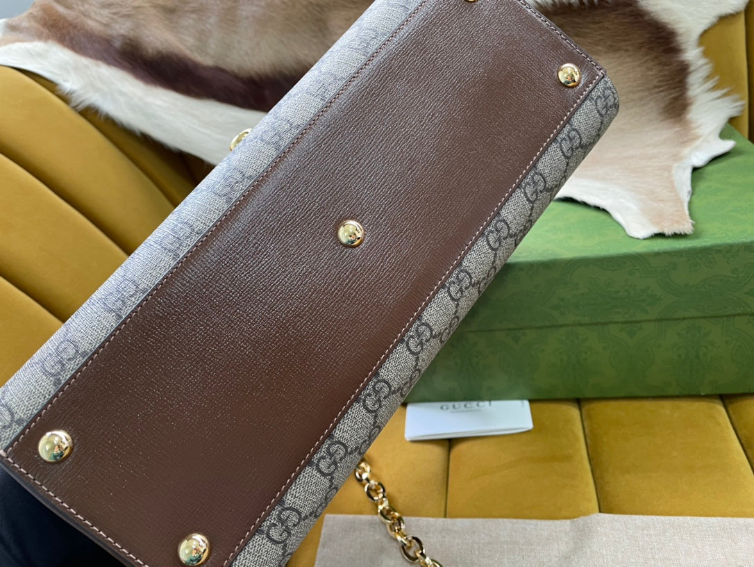 GG HORSEBIT 1955 SMALL 29 BAG BEIGE CANVAS AND LIGHT BROWN CALFSKIN mysite