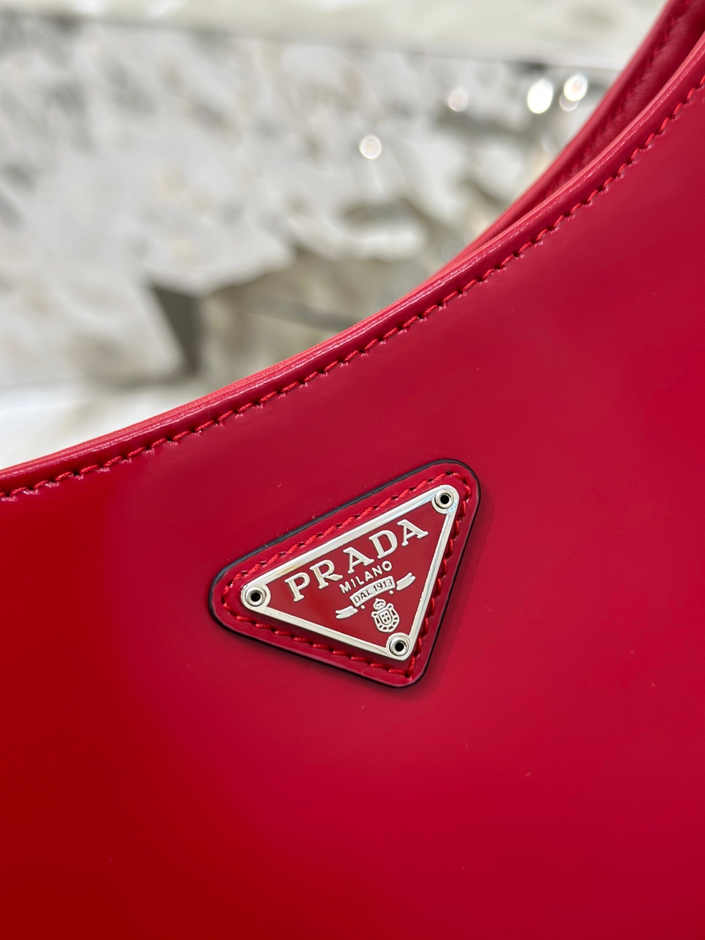 CLEO 27 DARK RED BRUSHED LEATHER SHOULDER BAG mysite