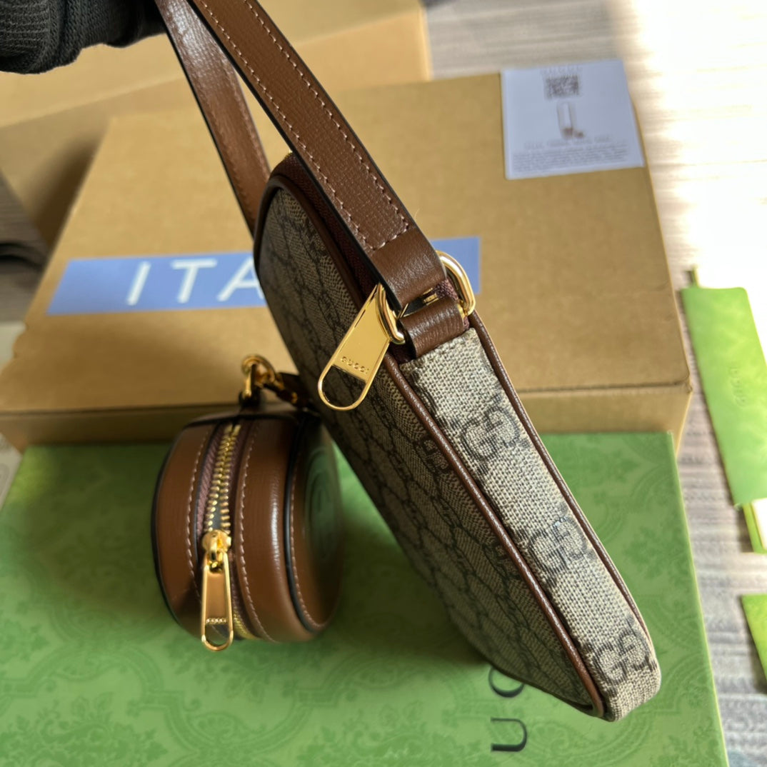 MINI BAG 17 IN BROWN CALFSKIN AND BEIGE CANVAS mysite