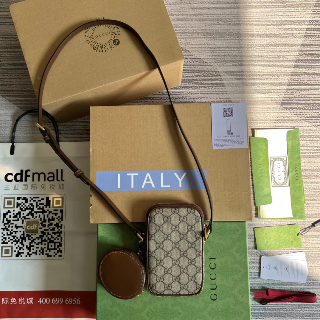 MINI BAG 17 IN BROWN CALFSKIN AND BEIGE CANVAS mysite