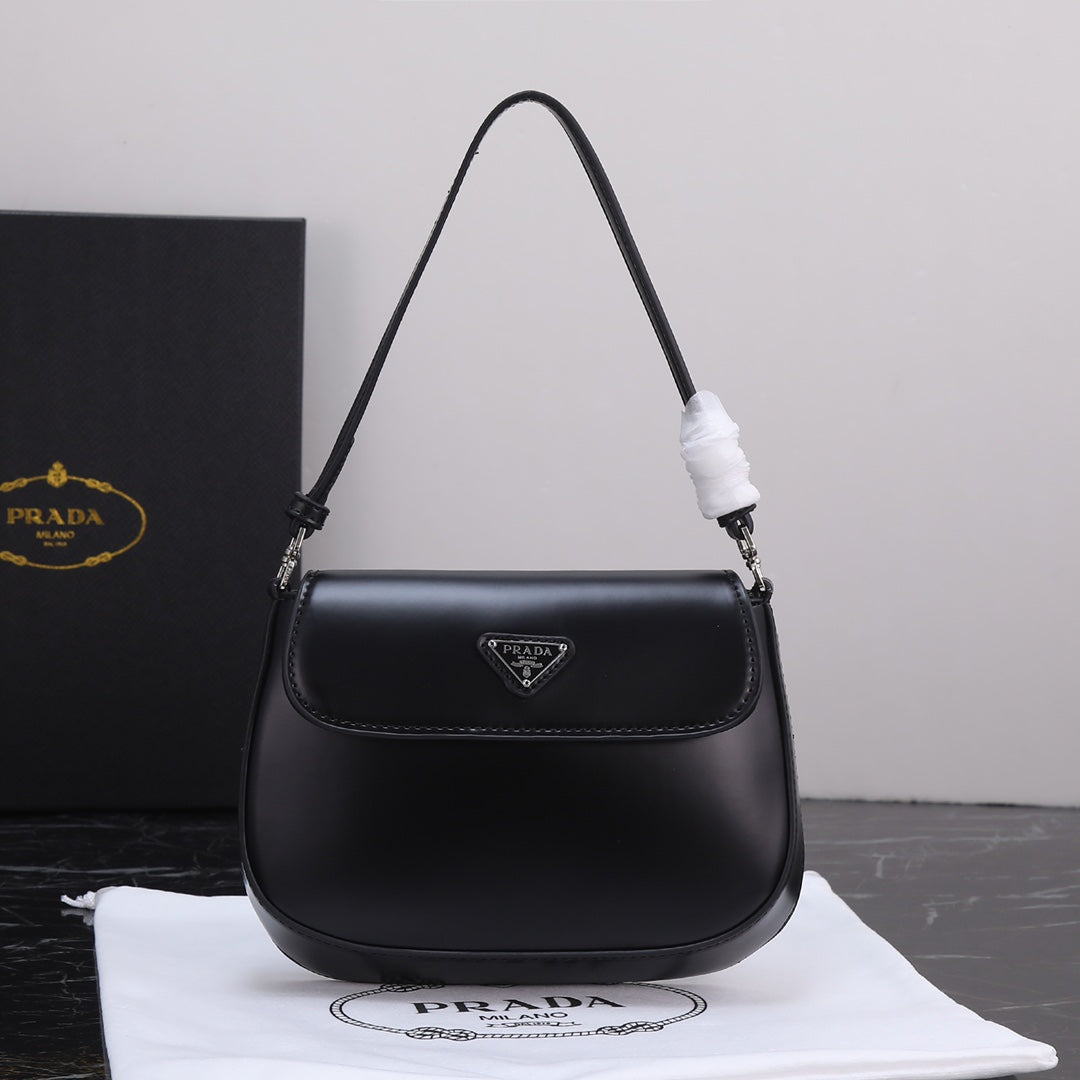 PRA 23 BAG IN BLACK CALFSKIN SILVER HARDWARE mysite