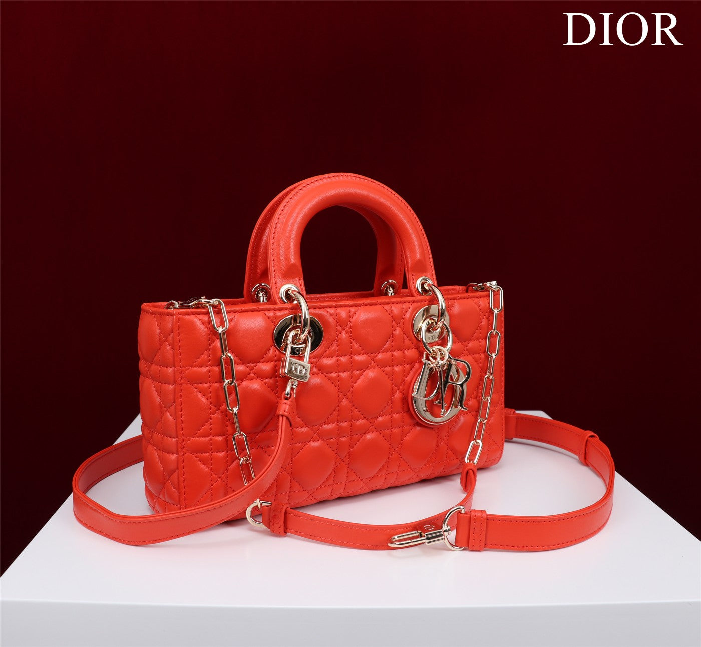 medium lady d-joy 26 red lambskin mysite
