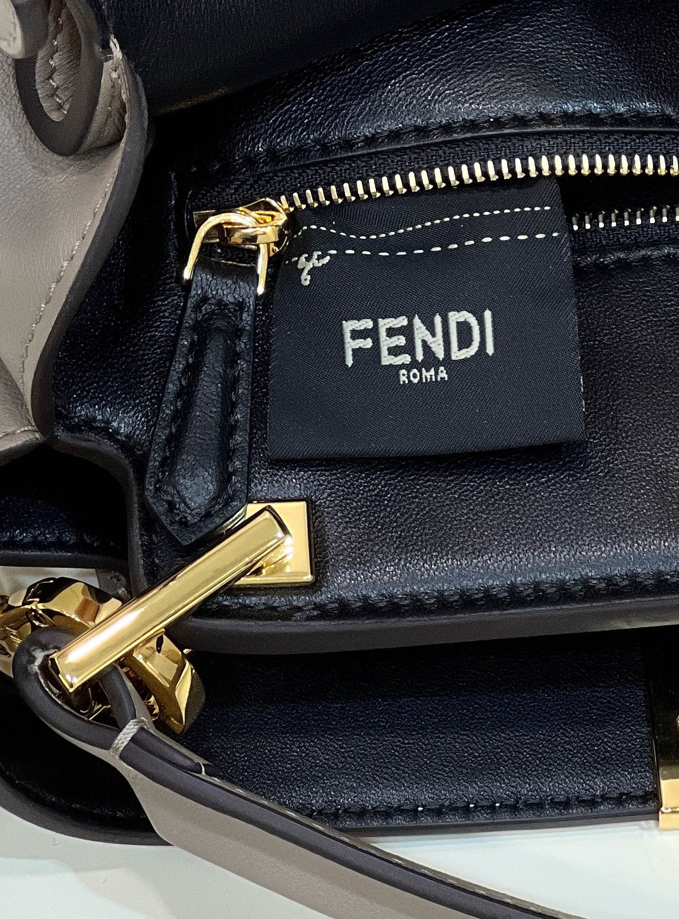 FENDI PEEKABOO 27 IN CAMEL BROWN CALFSKIN WITH GOLD HARDWARE mysite