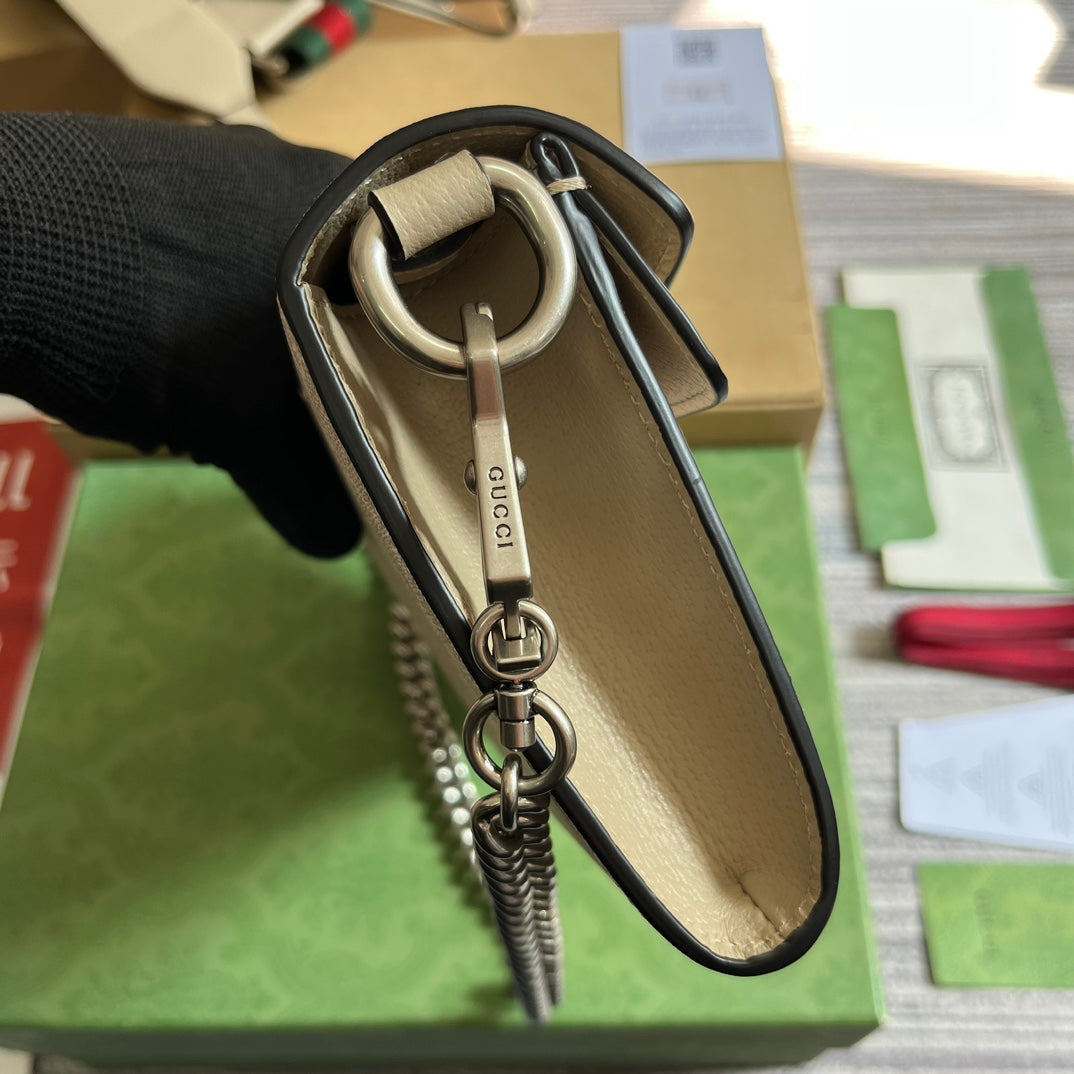 DIONYSUS GG 25 SMALL RECTANGULAR BAG IN BEIGE CANVAS mysite